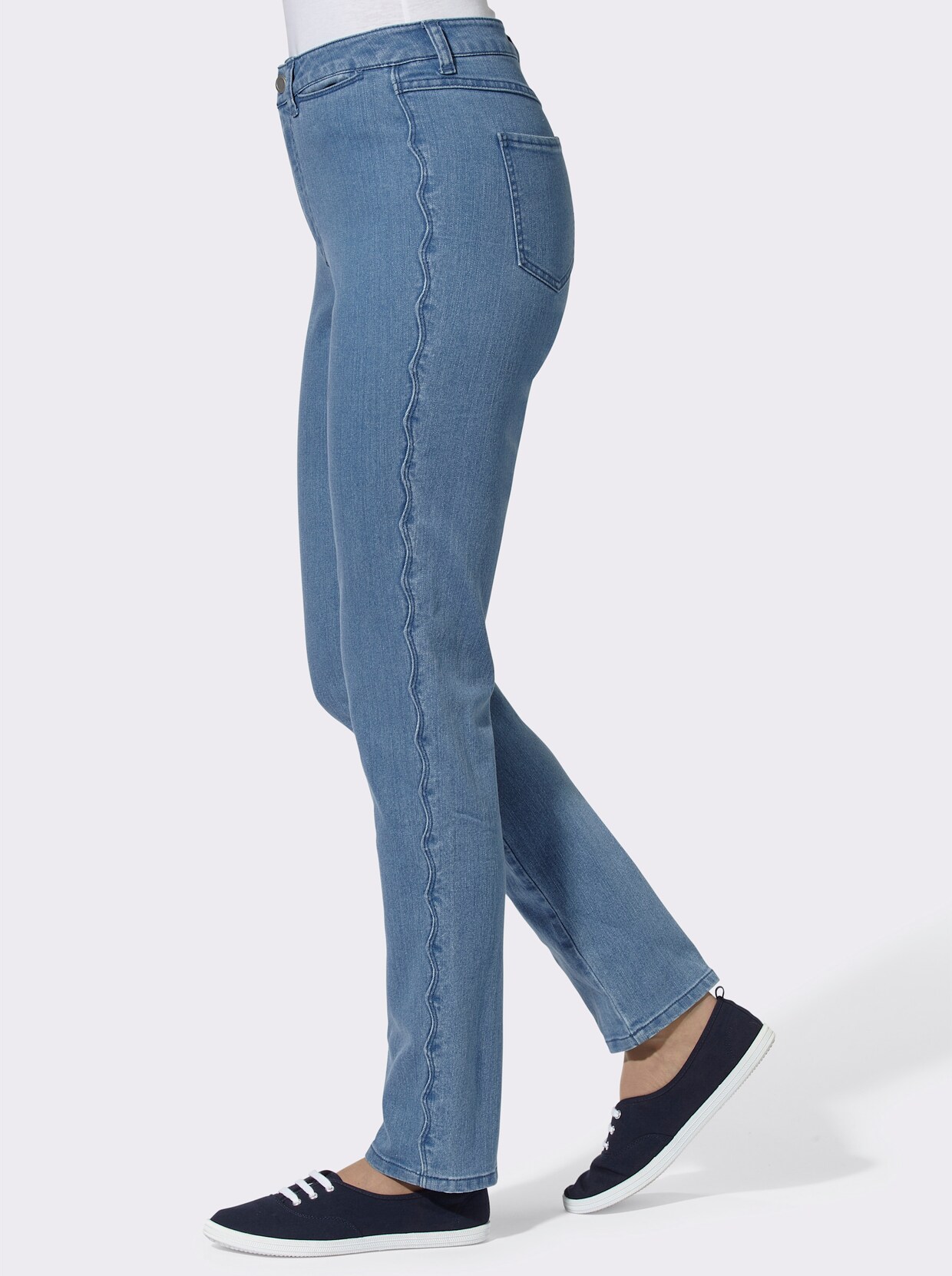Jeans - blue-bleached