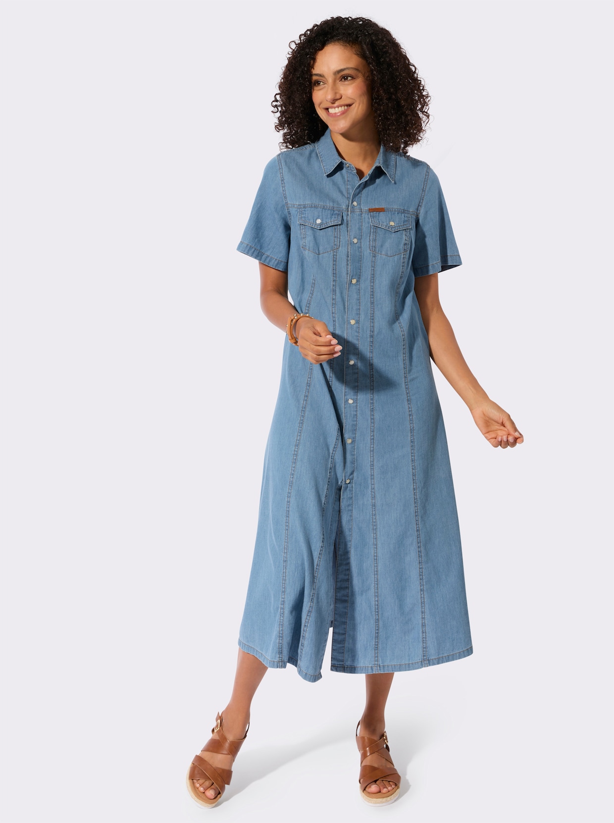 Jeanskleid - blue-bleached