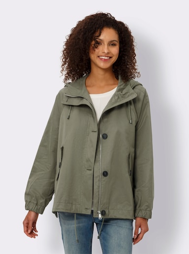 heine Übergangsjacke mit leichtem Glanz - khaki