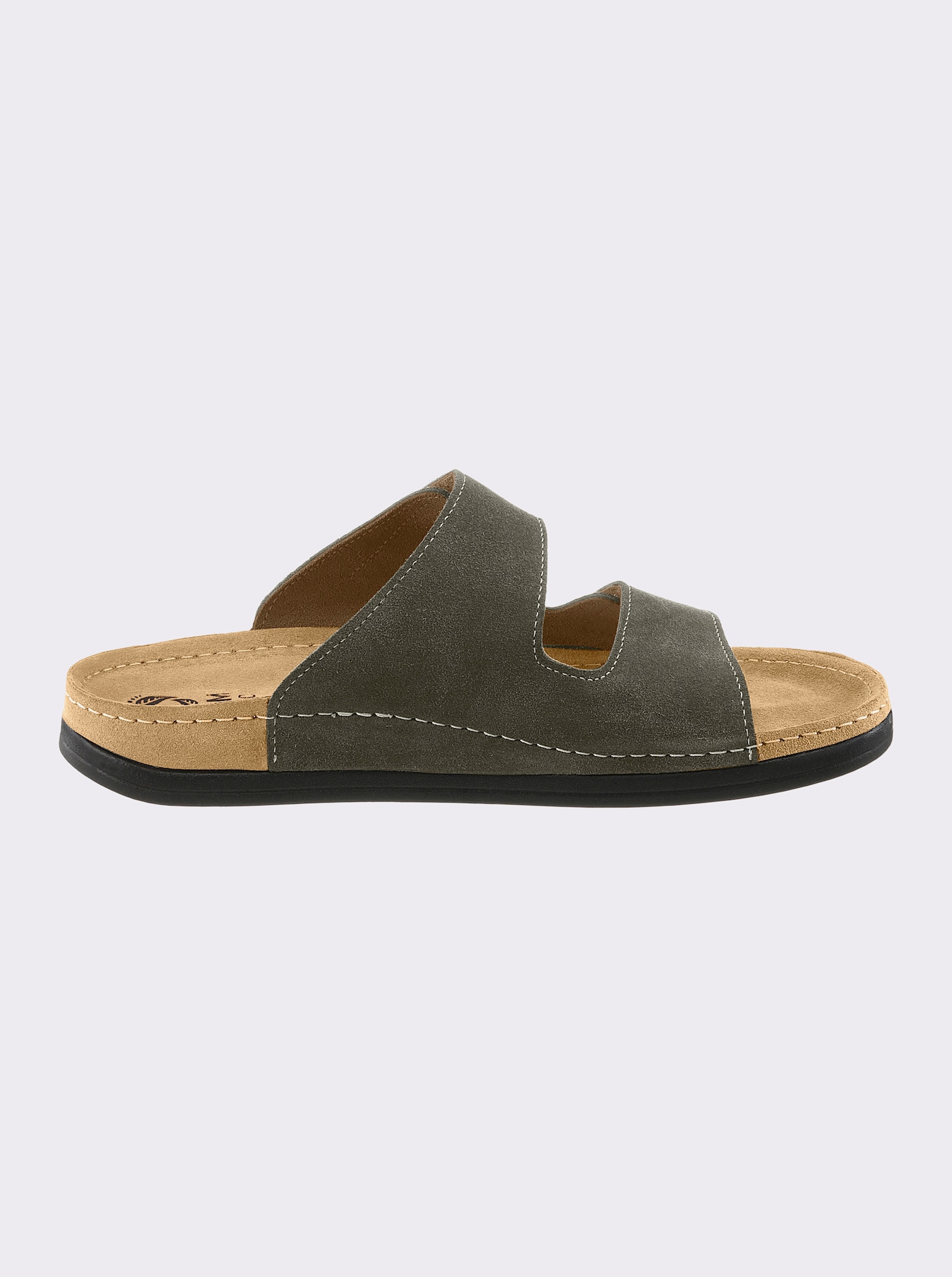 Mubb Pantolette mit rutschhemmender Laufsohle - khaki