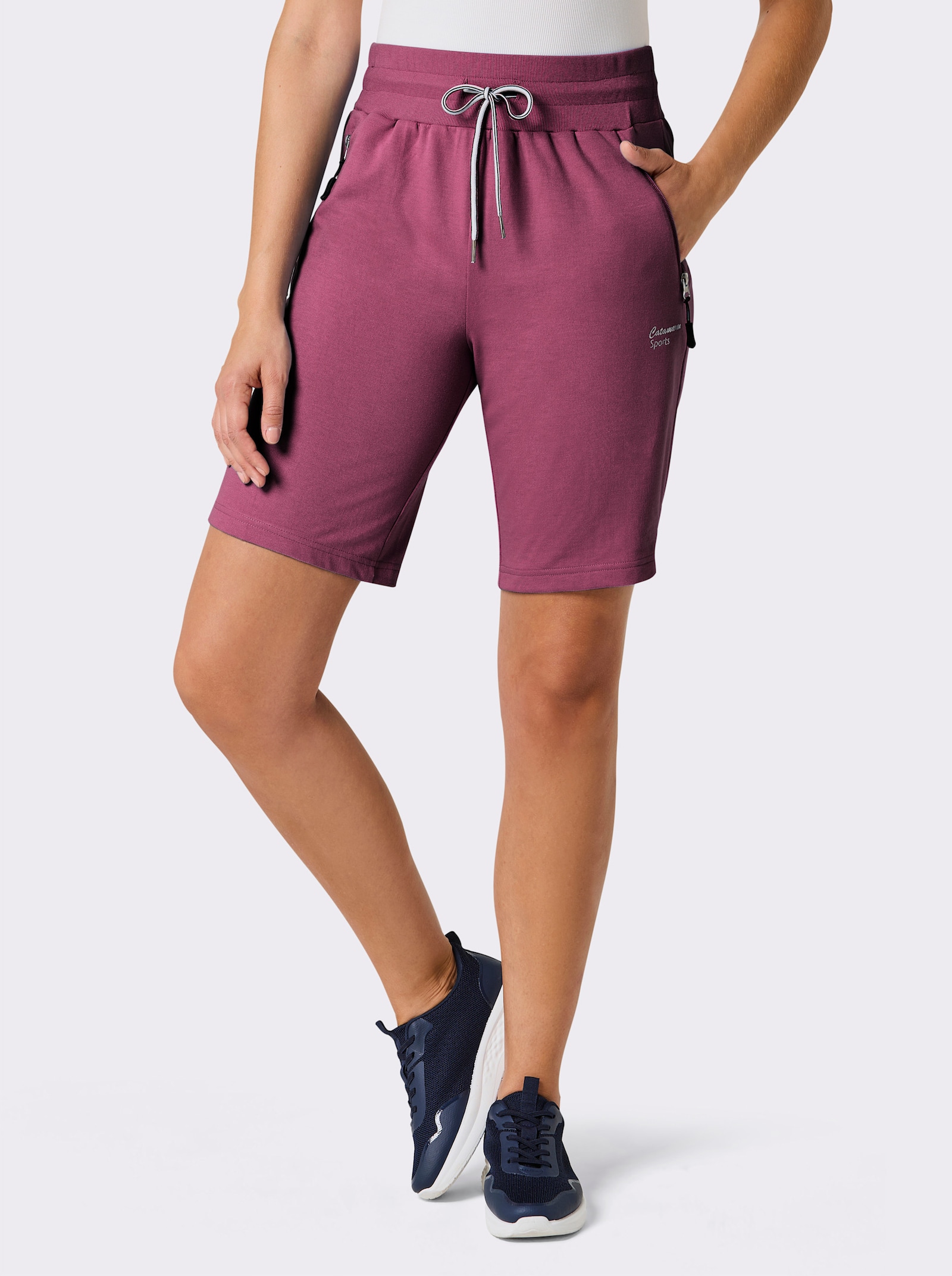 Catamaran Sports Freizeithose mit Klettverschluss-Tasche hinten - malve