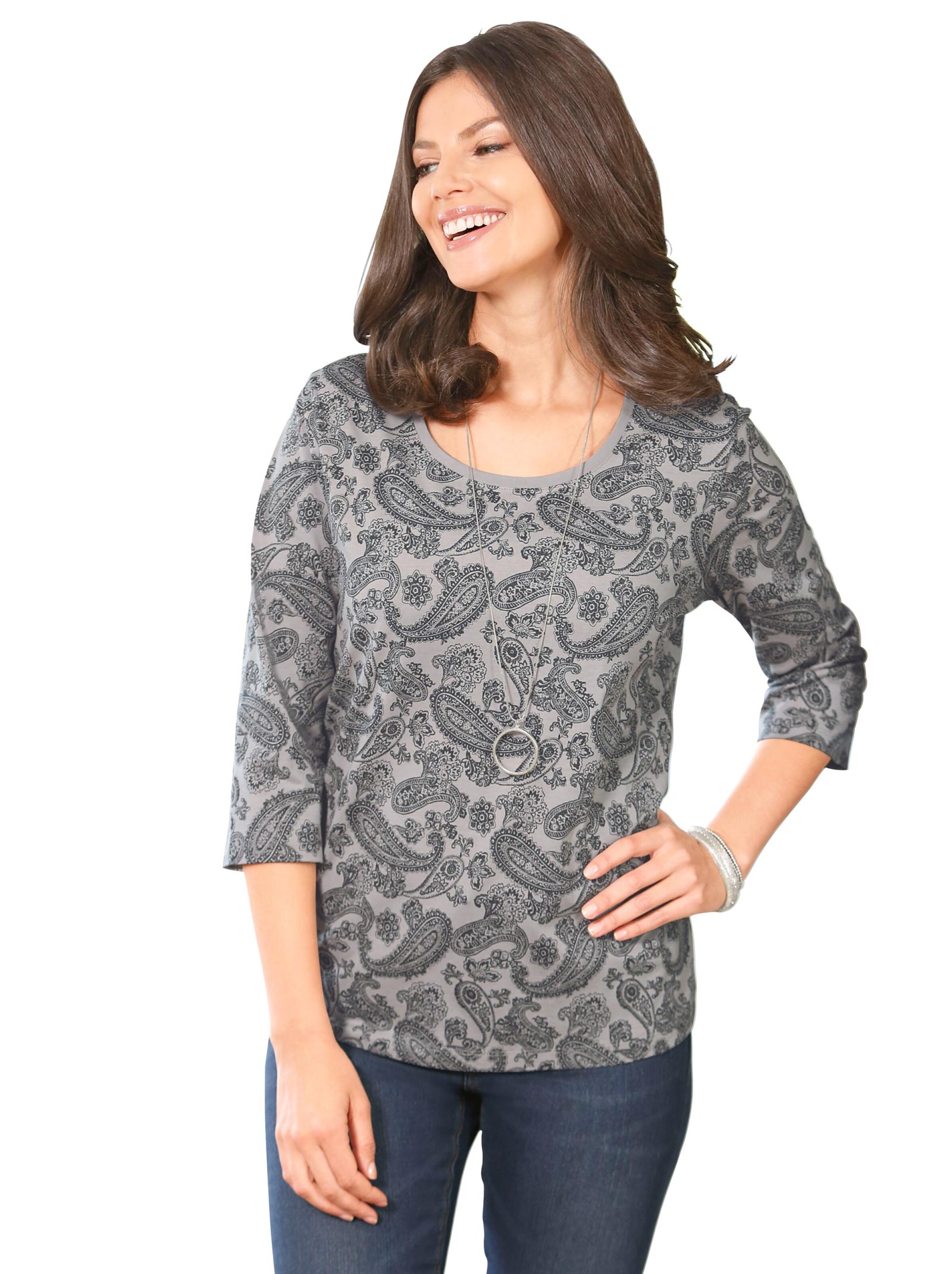 Shirt - grau-bedruckt