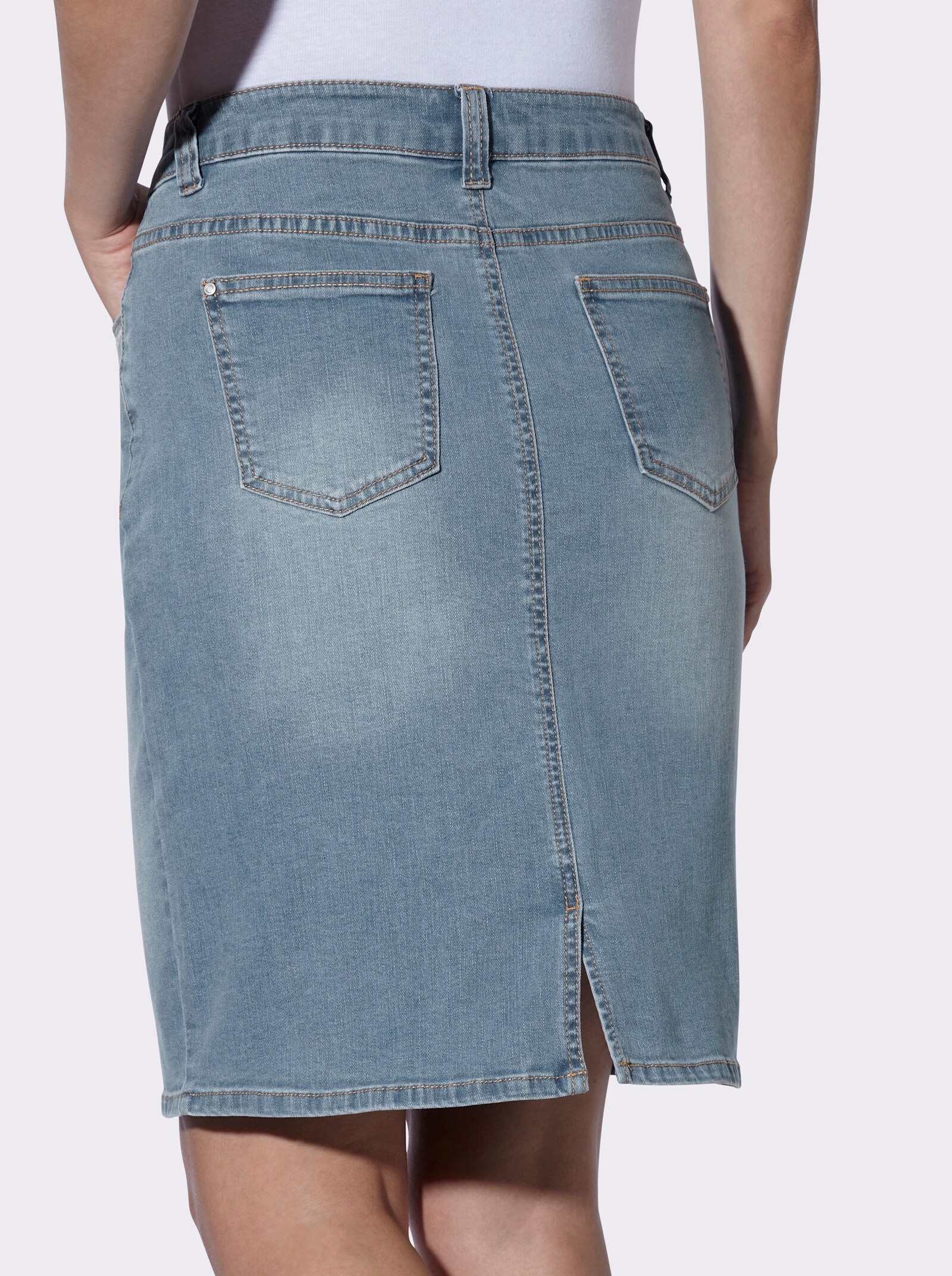 heine Jeansrock - blue-bleached