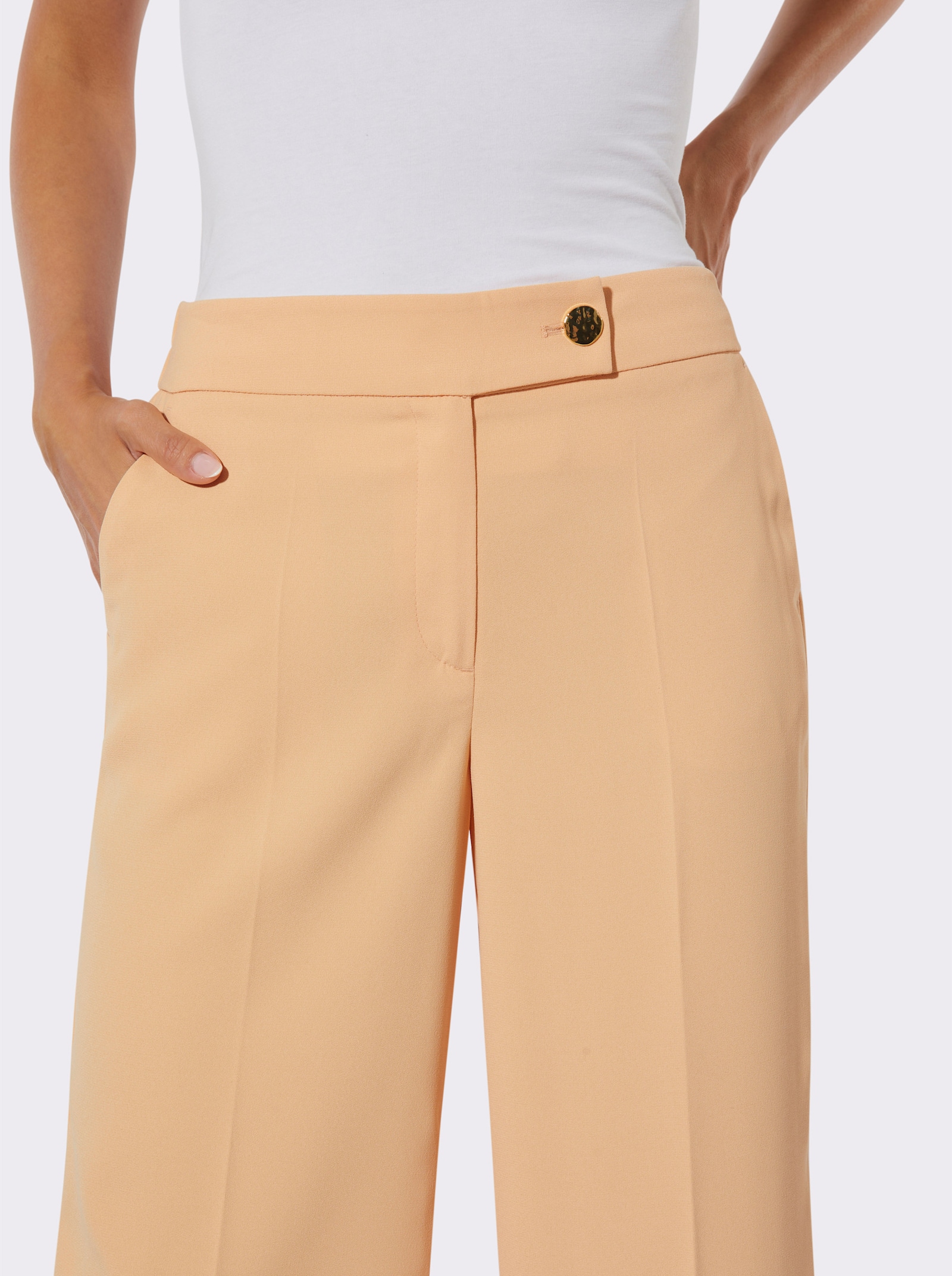 Ascari Hose mit Zierleisten hinten - apricot
