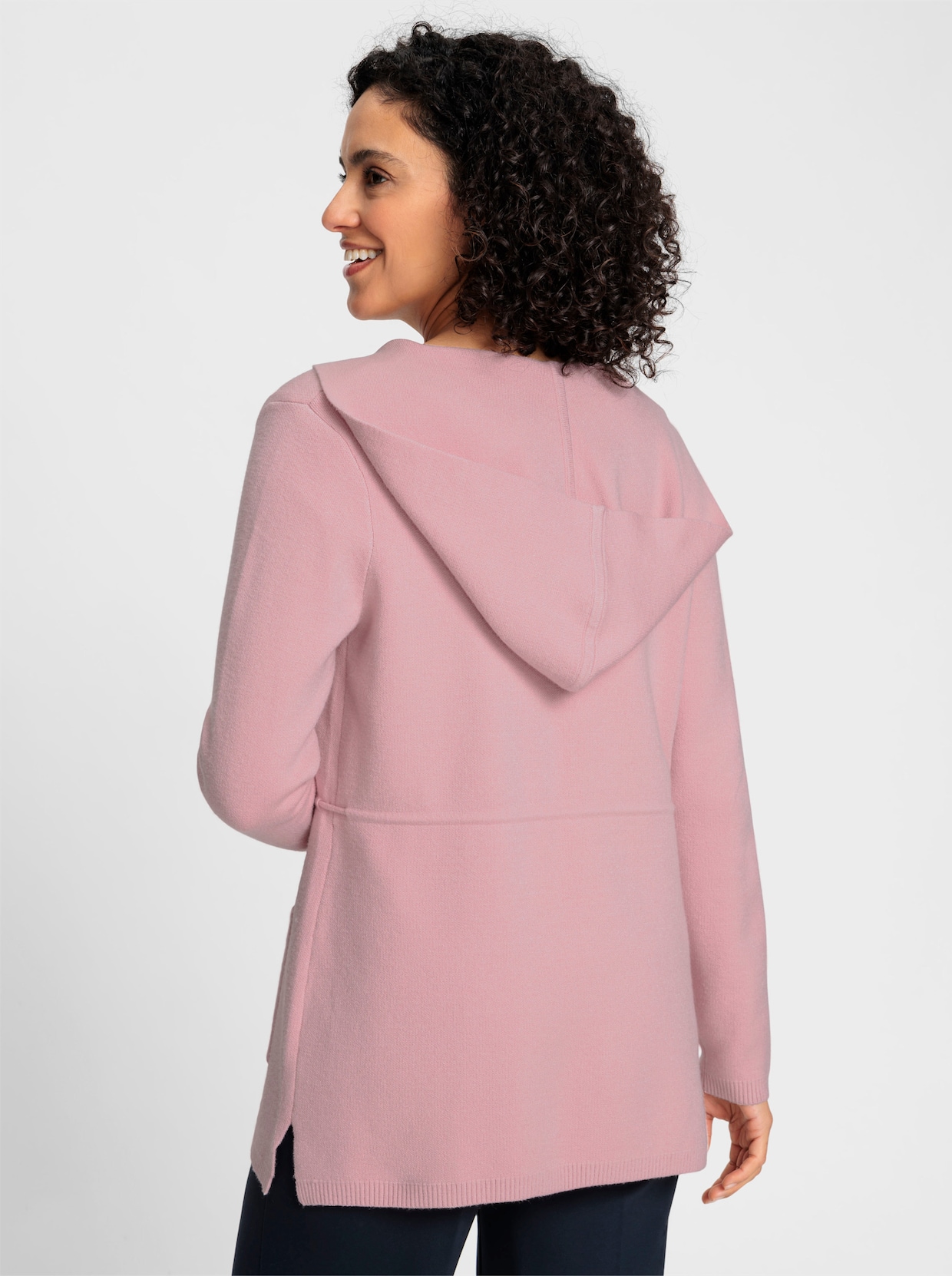 Kapuzenstrickjacke - hortensie