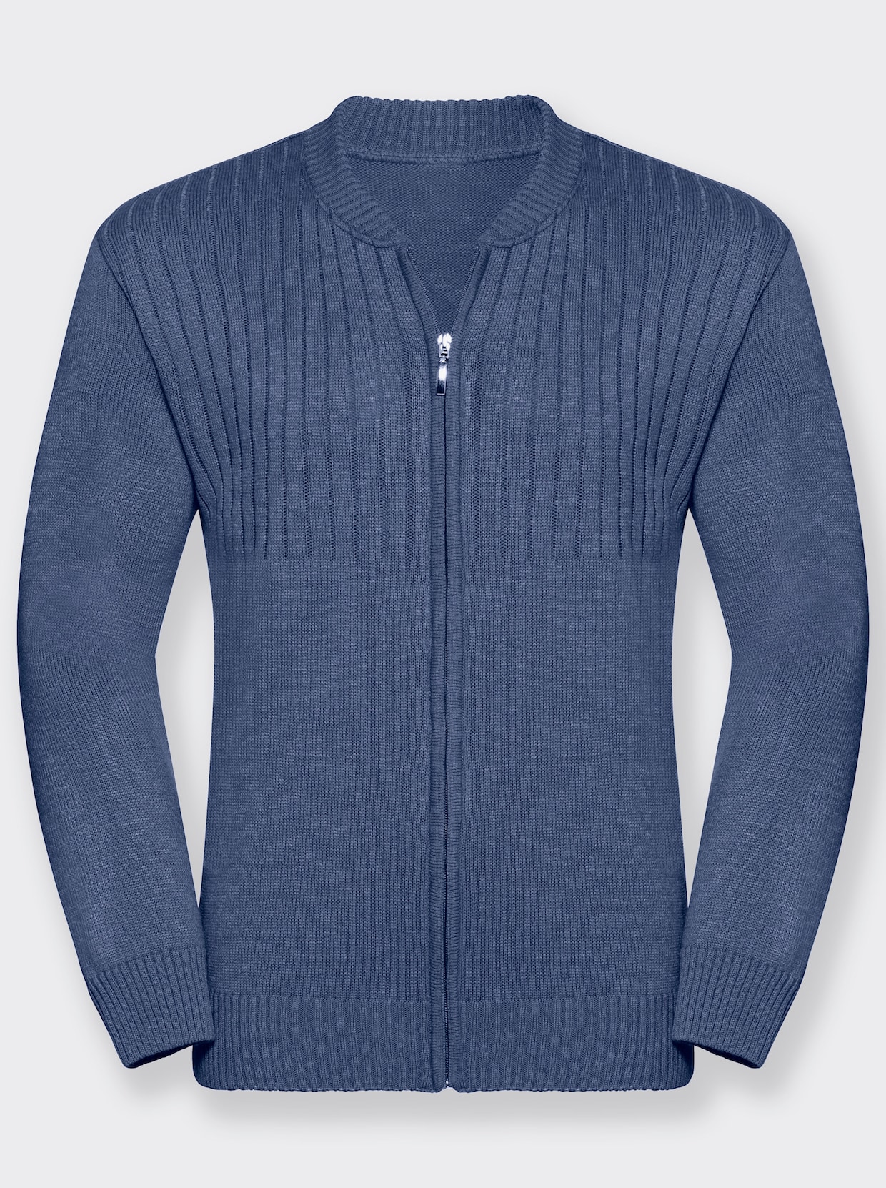Pletený sveter - jemná modrá