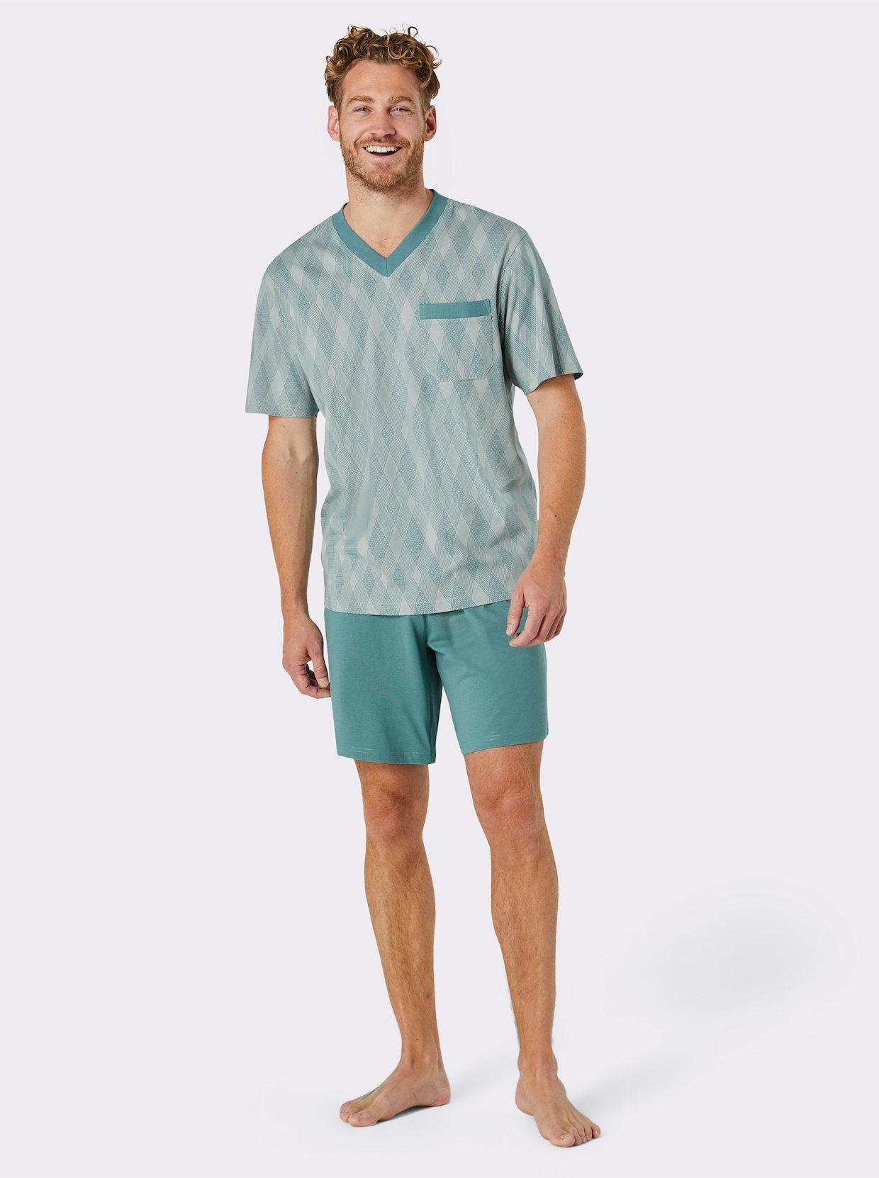 KINGsCLUB Shortys - mint + blau