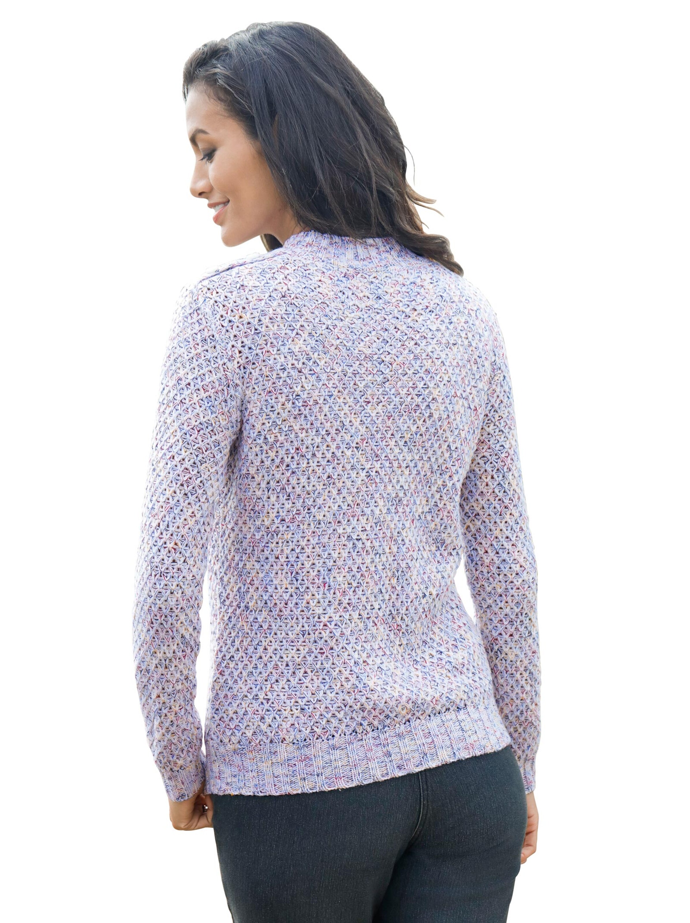 Pullover - ecru-meliert