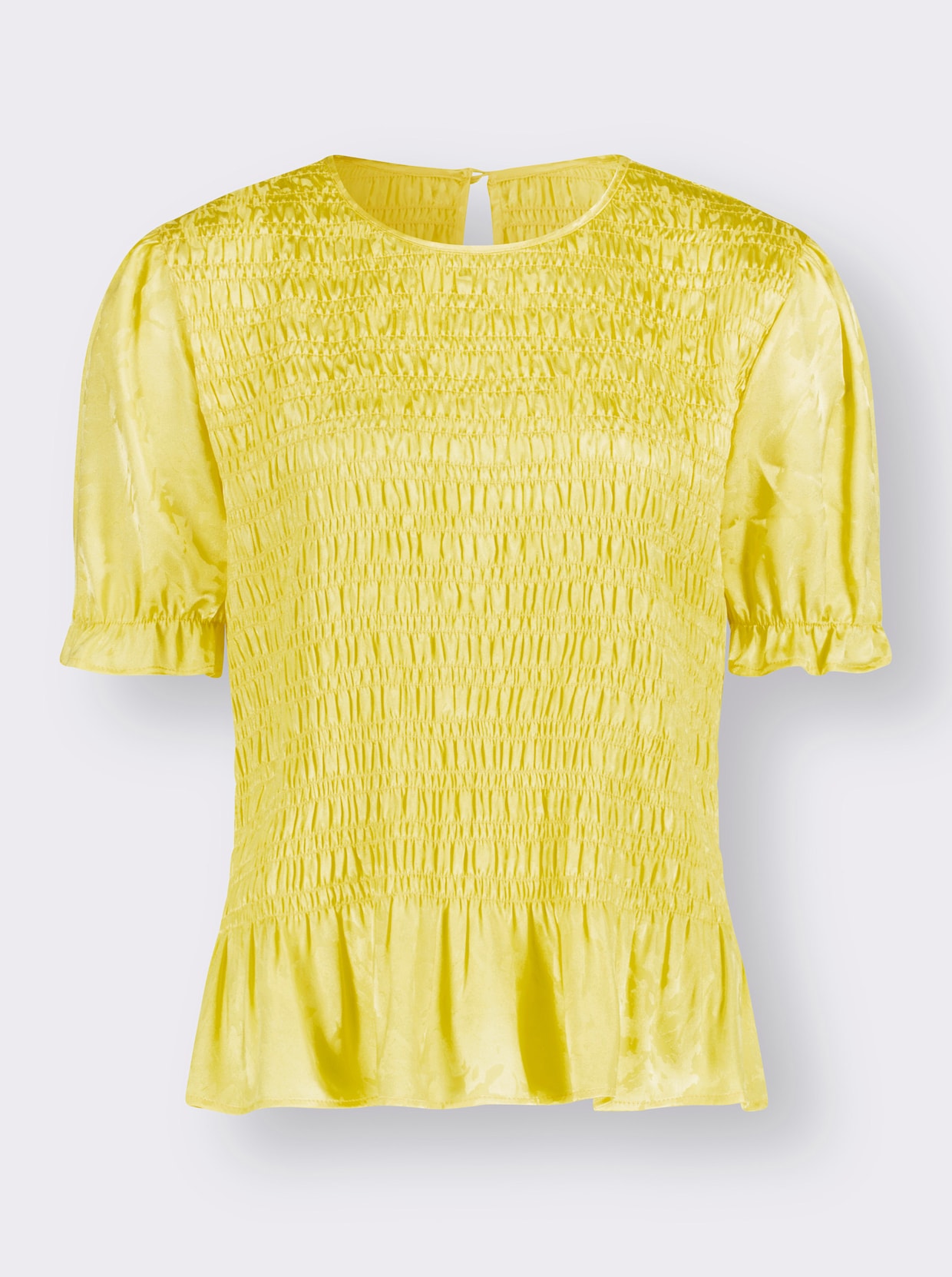 Blouse met korte mouwen - citroen