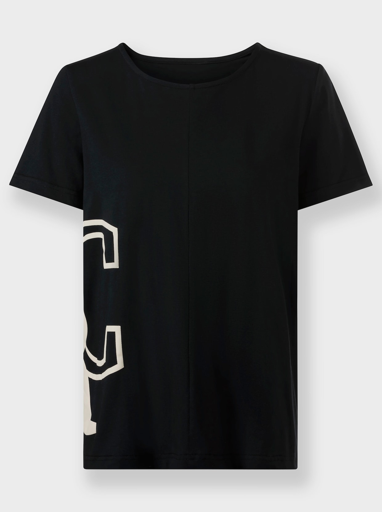 heine Shirt met ronde hals - zwart
