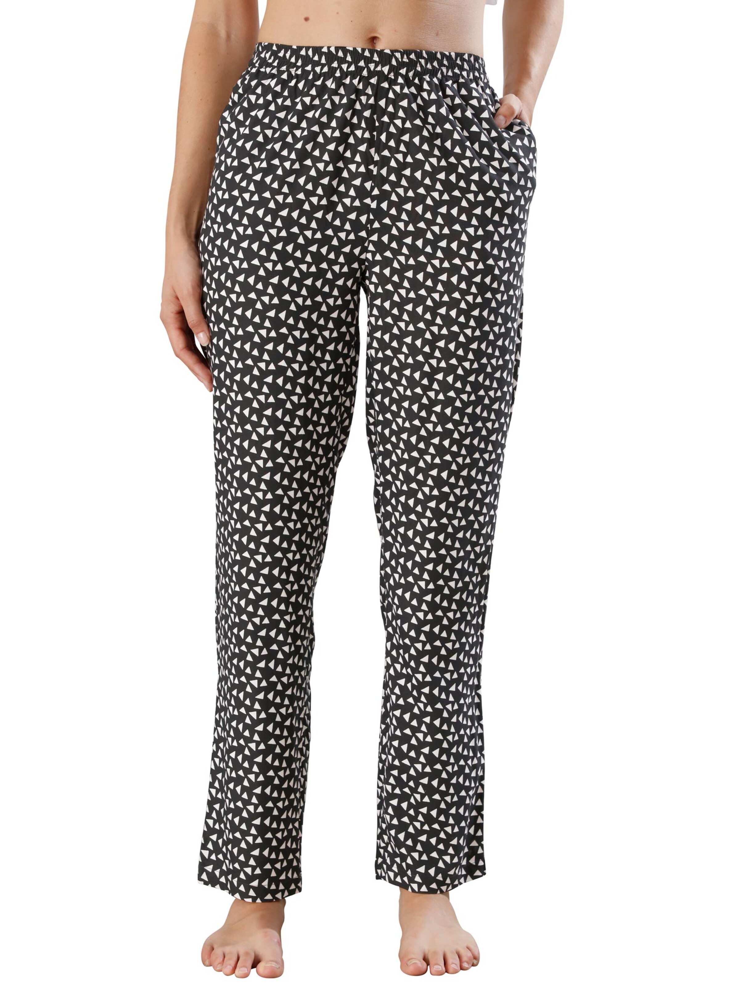 Freizeithose - schwarz-ecru