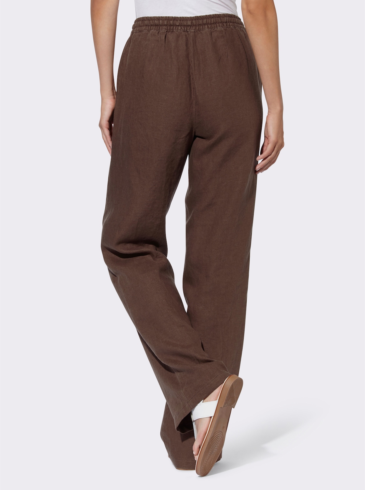 heine Leinenhose - schoko