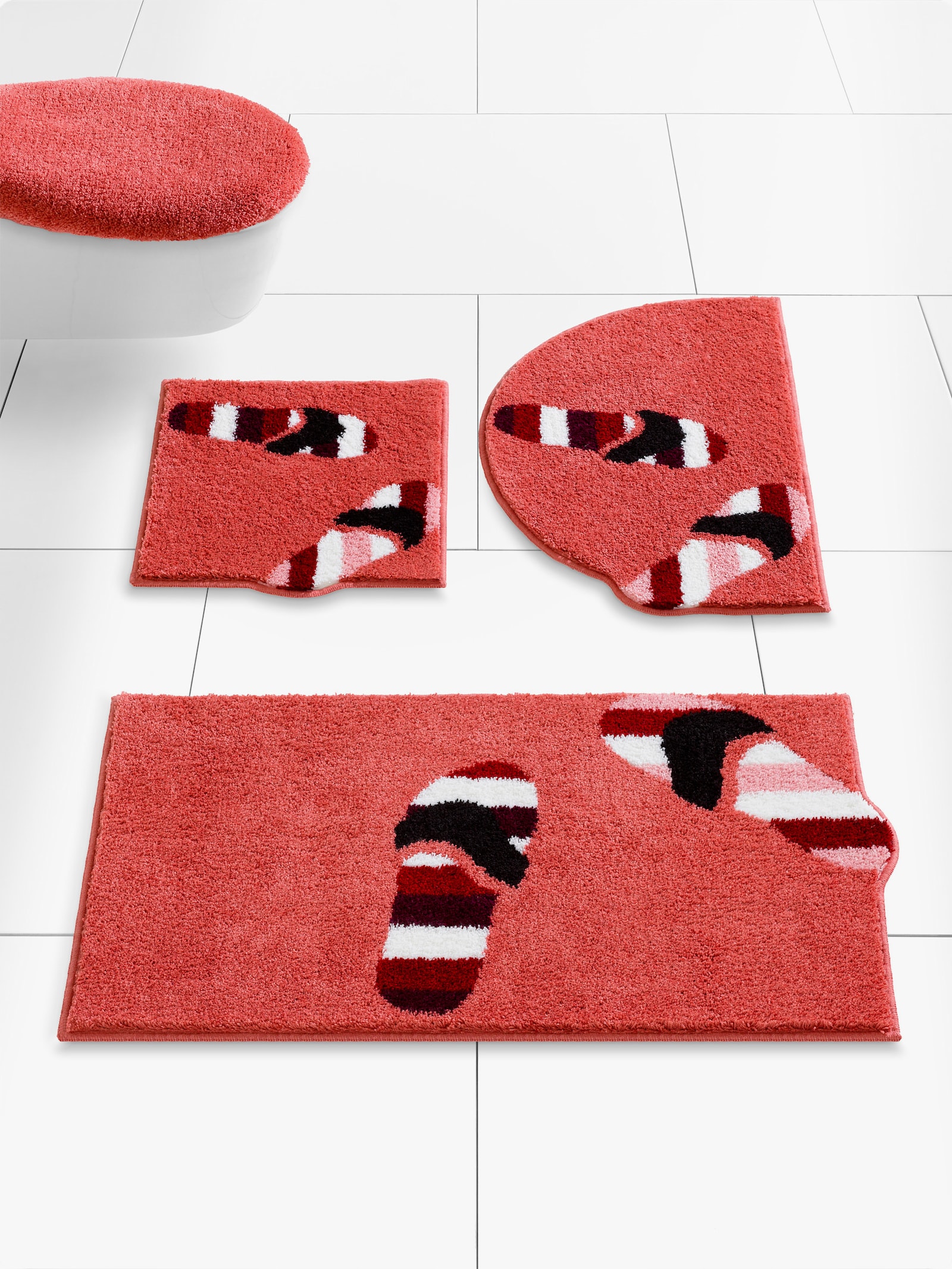 Grund Badematte - koralle