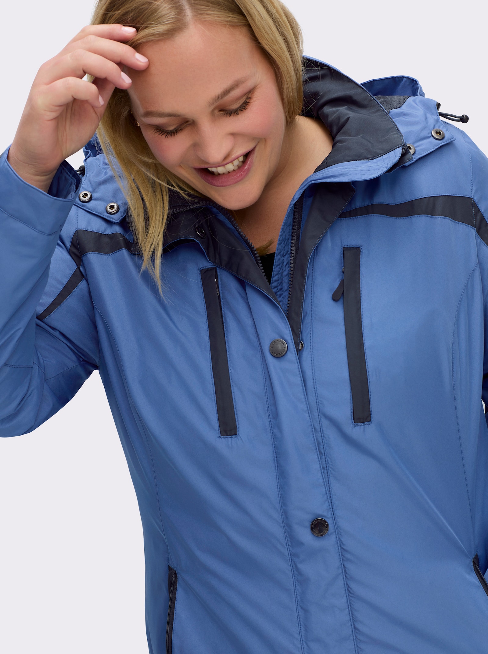 Funktionsjacke wind- und wasserabweisend - mittelblau
