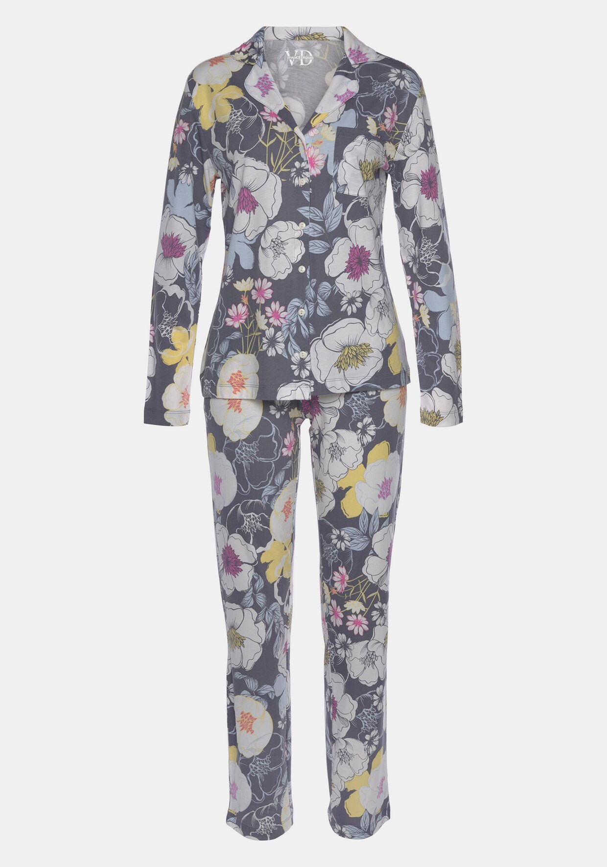 Vivance Dreams Pyjama - bont gebloemd