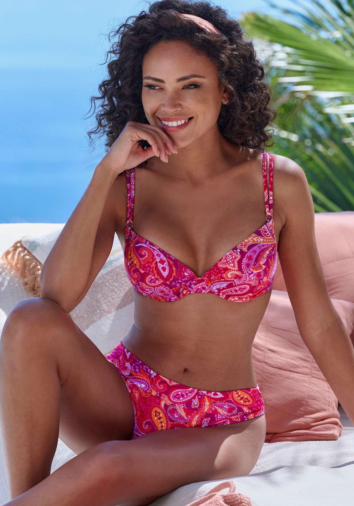 Vivance Bikinibroekje - pink bedrukt