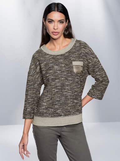 heine Pullover - khaki-meliert