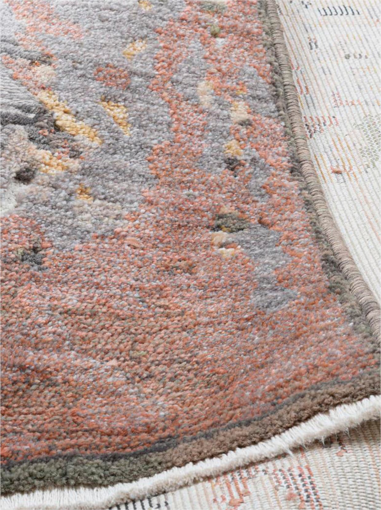 Theko Teppich - beige-gemustert