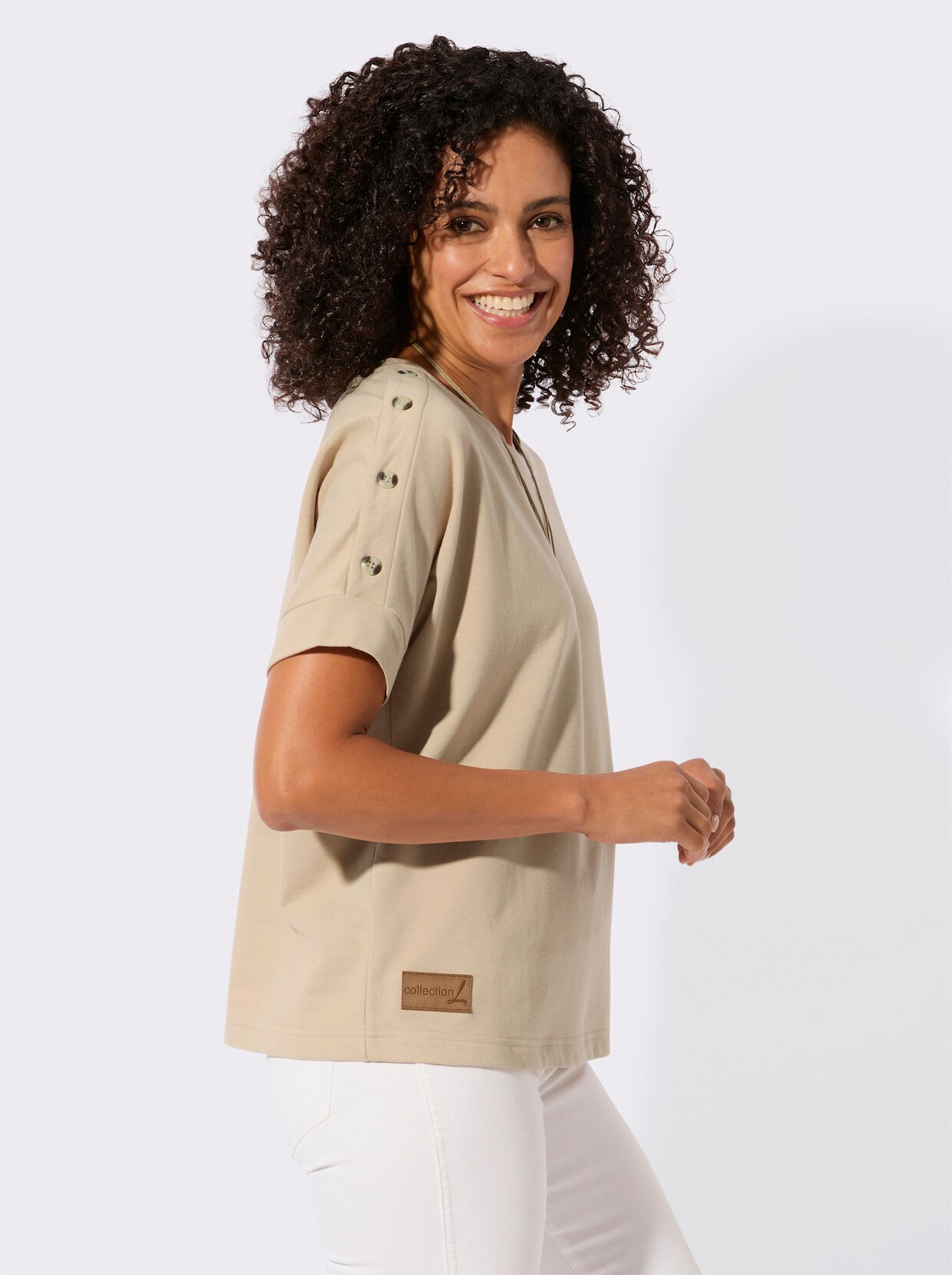 Sweatshirt - beige