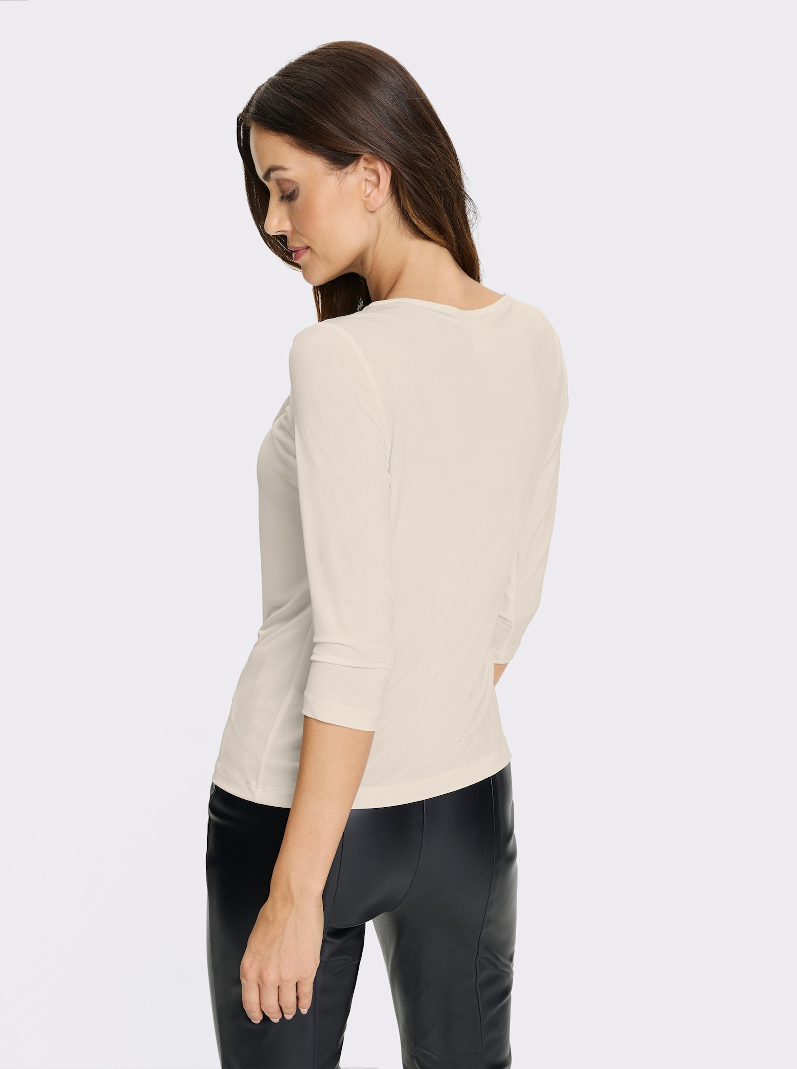 heine Shirt mit Zierspange - champagner