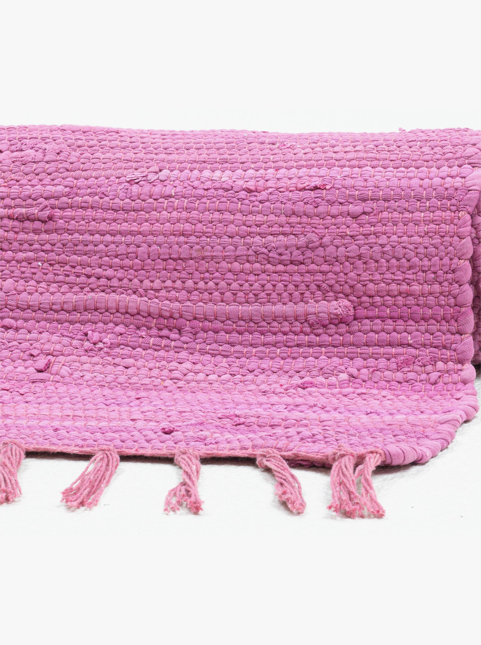 Theko Handwebteppich - pink