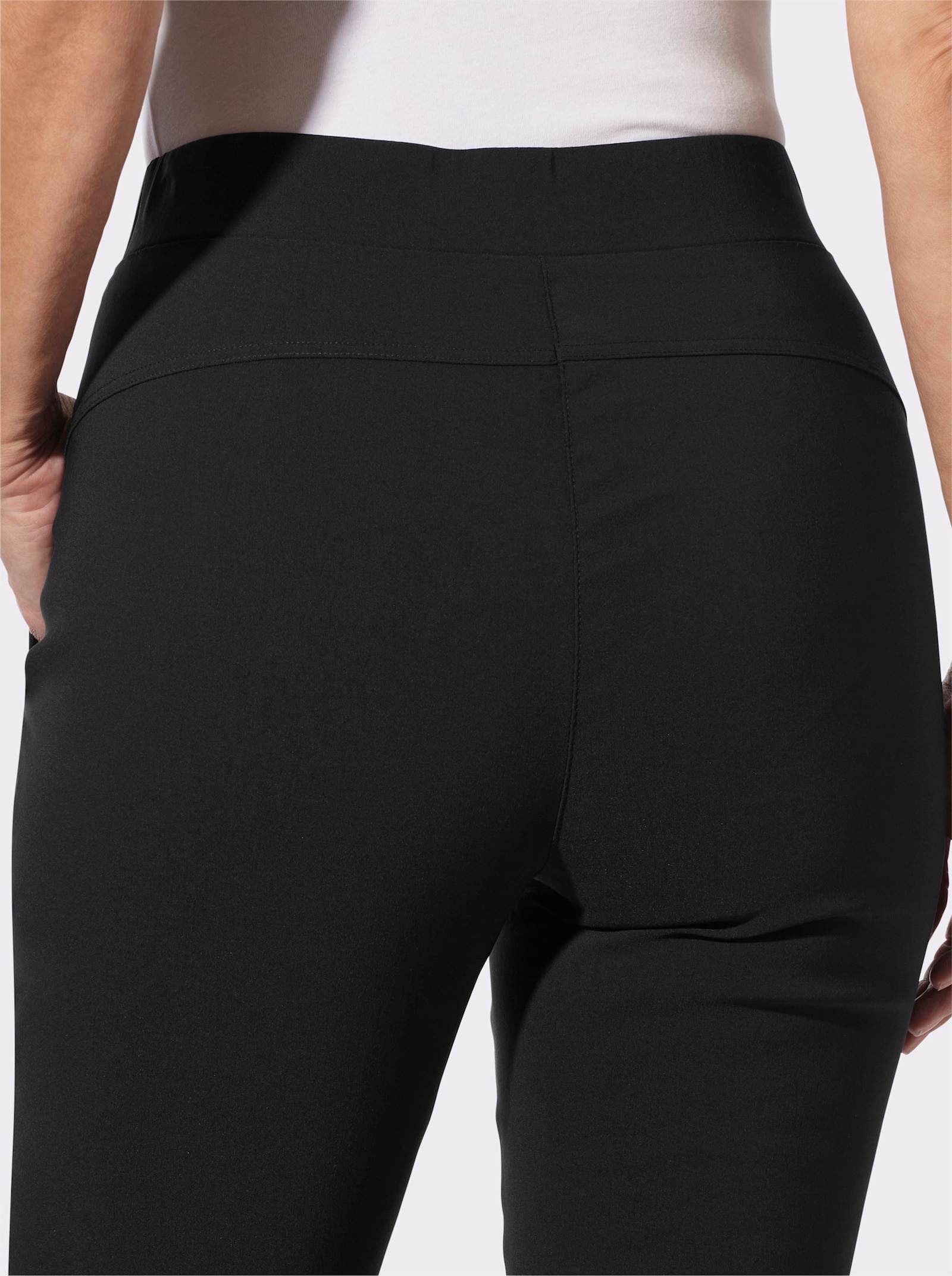 Schlupfhose in Bengalin-Qualität - schwarz
