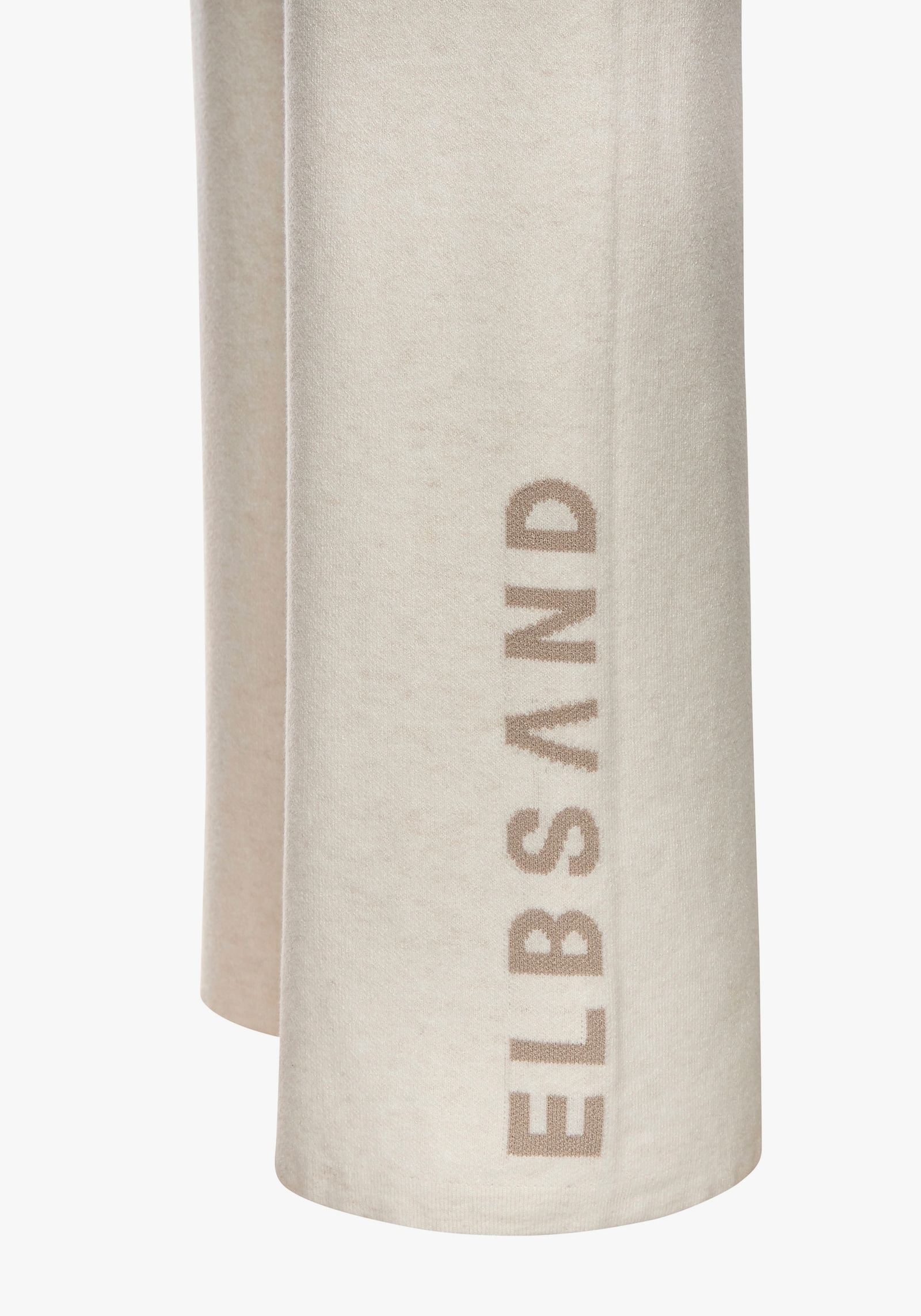 Elbsand Broek van tricot - wolwit gemêleerd