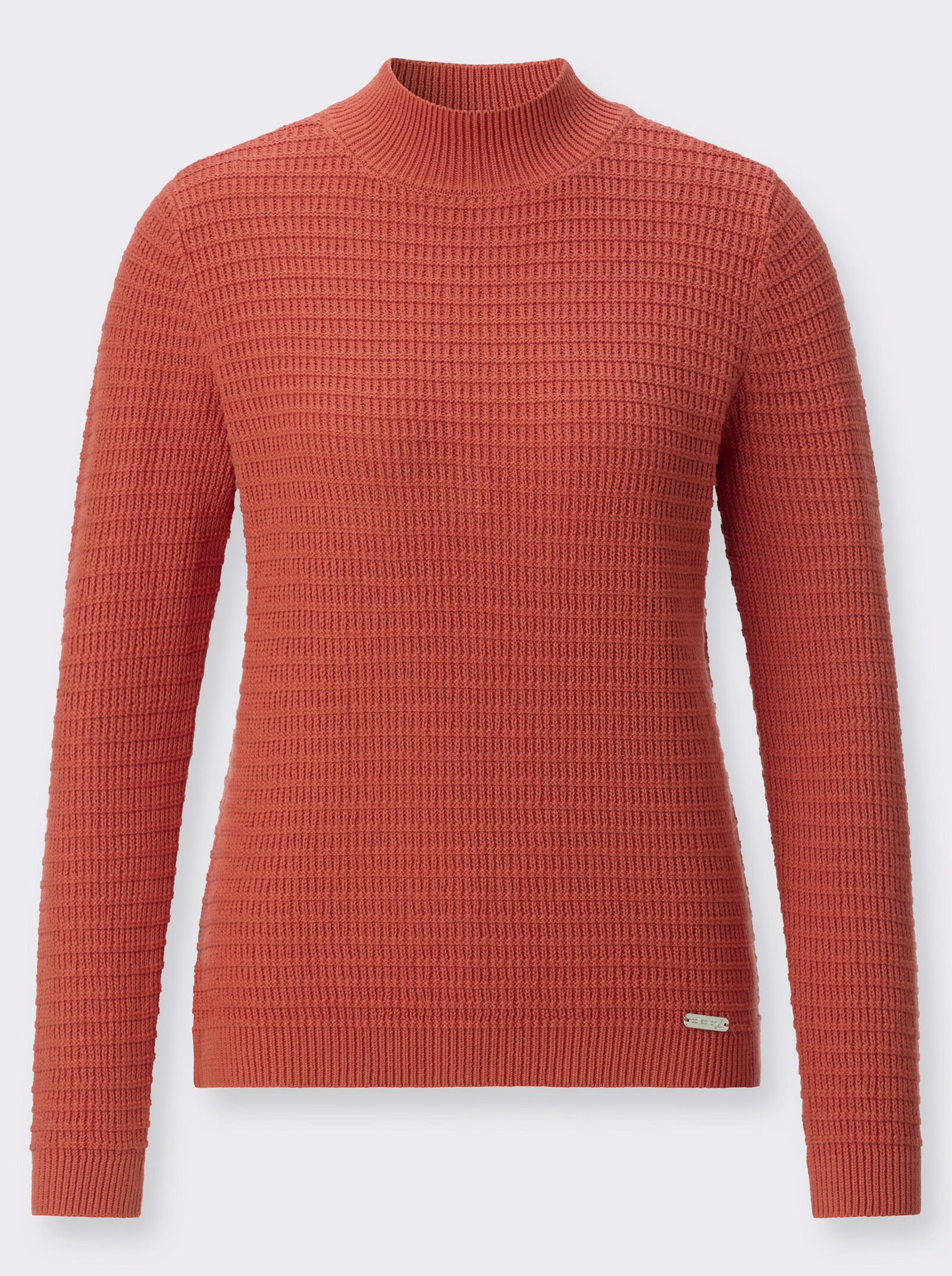 Stehkragenpullover - terra