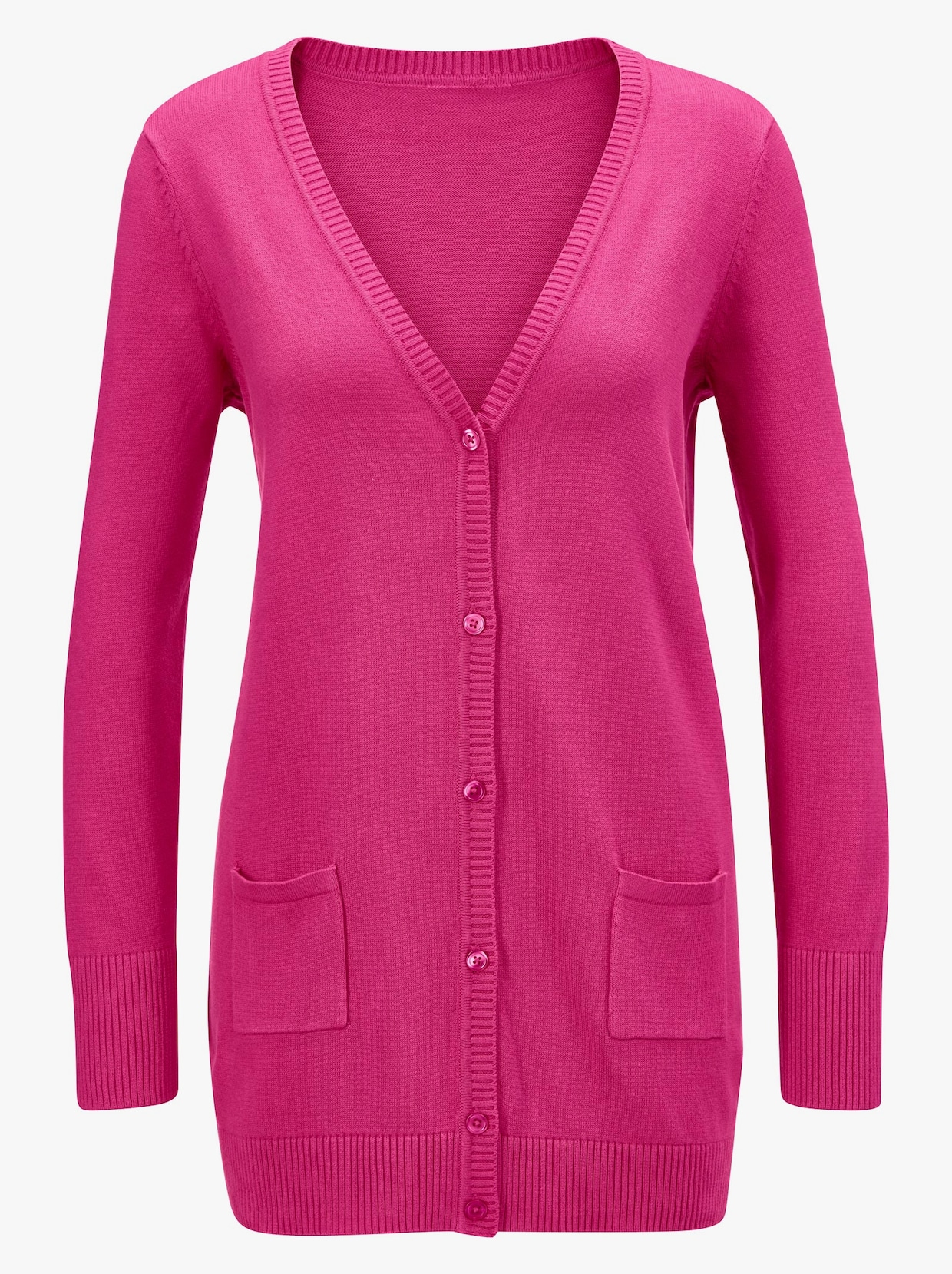 Strickjacke - fuchsia