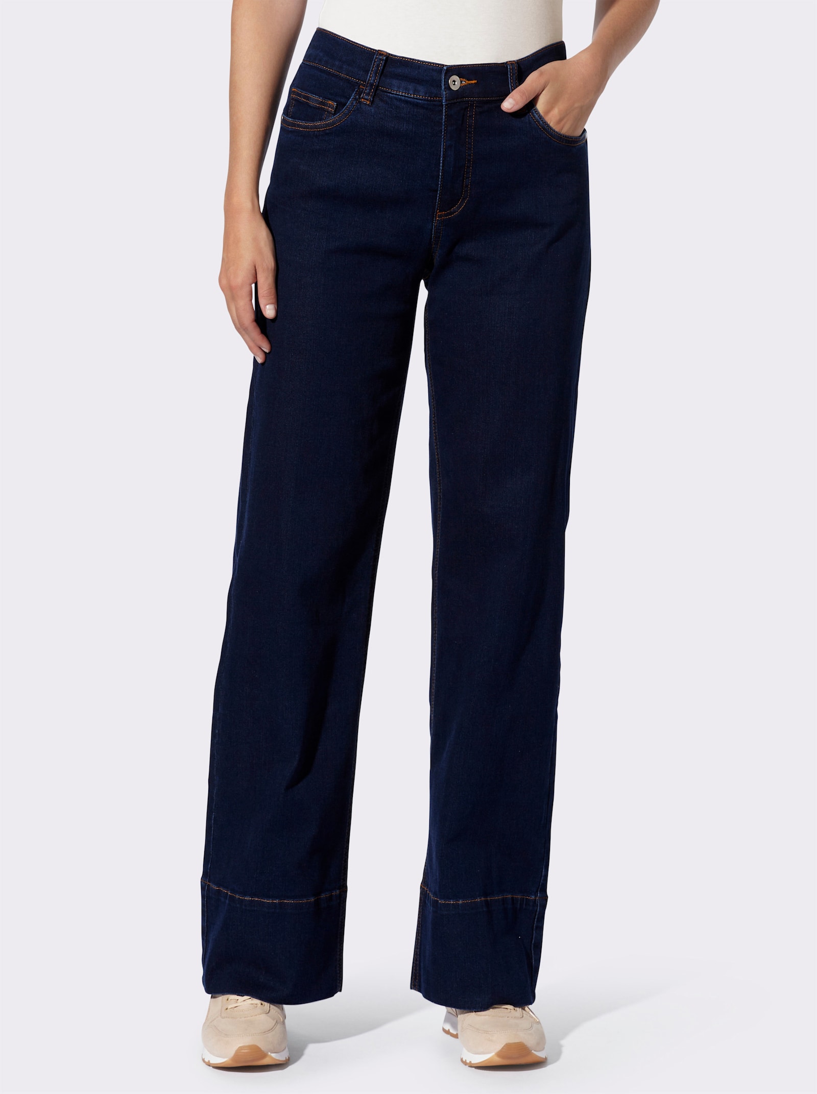 heine 5-Pocket-Jeans mit Dehneinsatz - dark blue