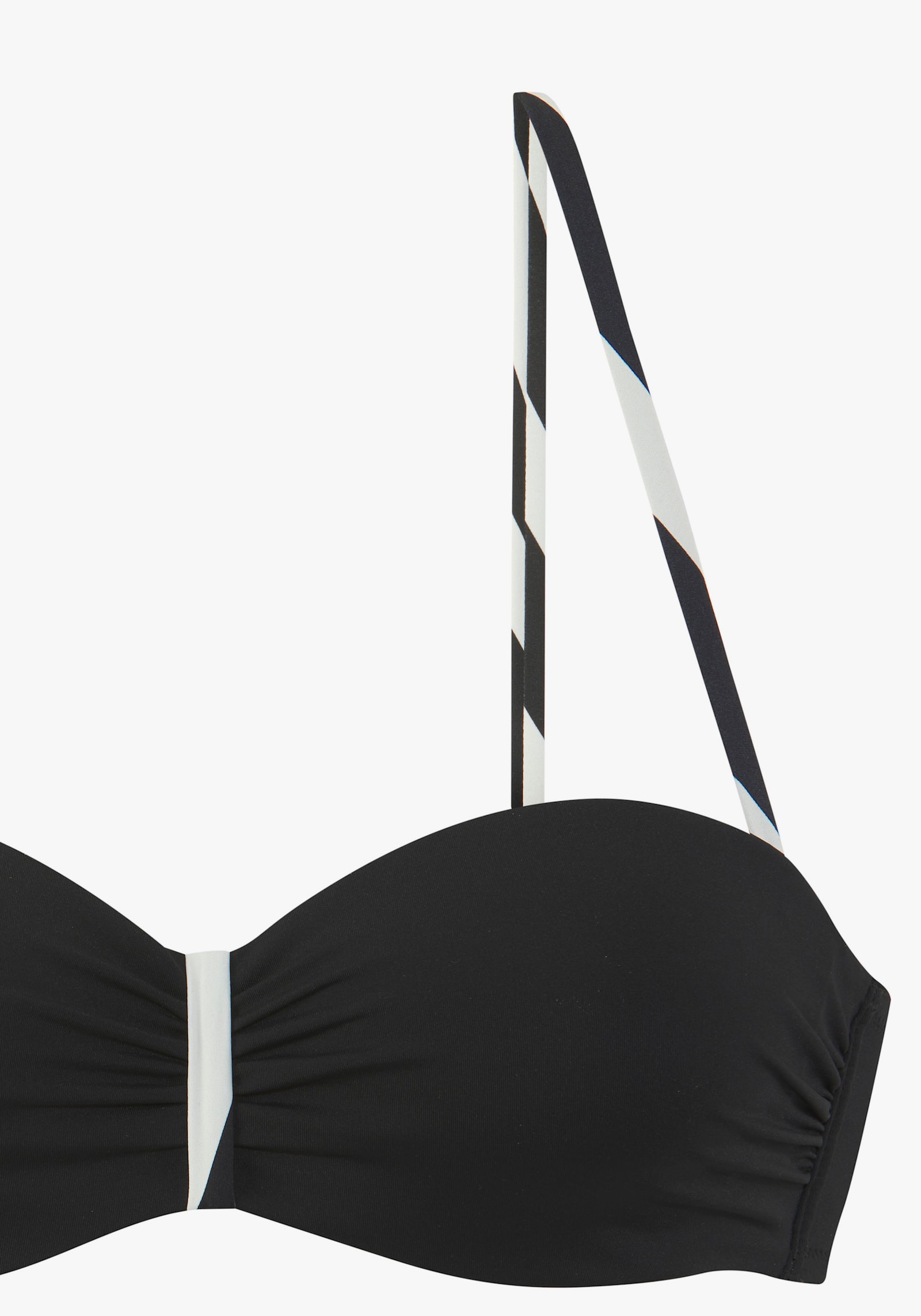 French Connection Bügel-Bandeau-Bikini - schwarz