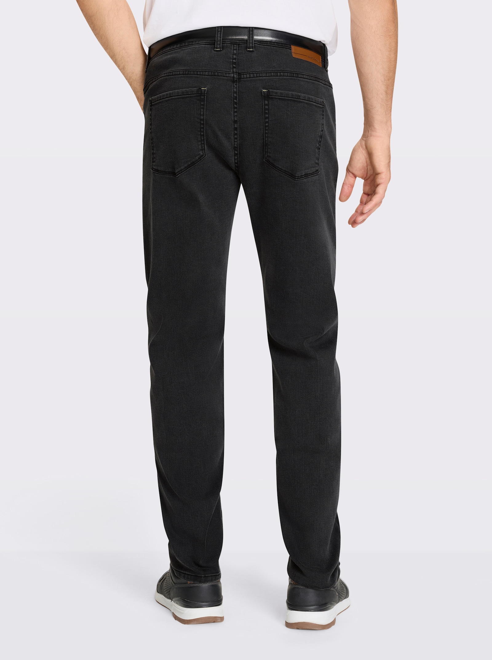 Marco Donati 5-Pocket-Jeans mit Crinkle-Effekten - graphit-denim