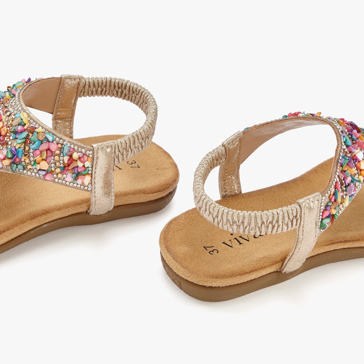 Vivance Sandalen - bronskleurig meerkleurig