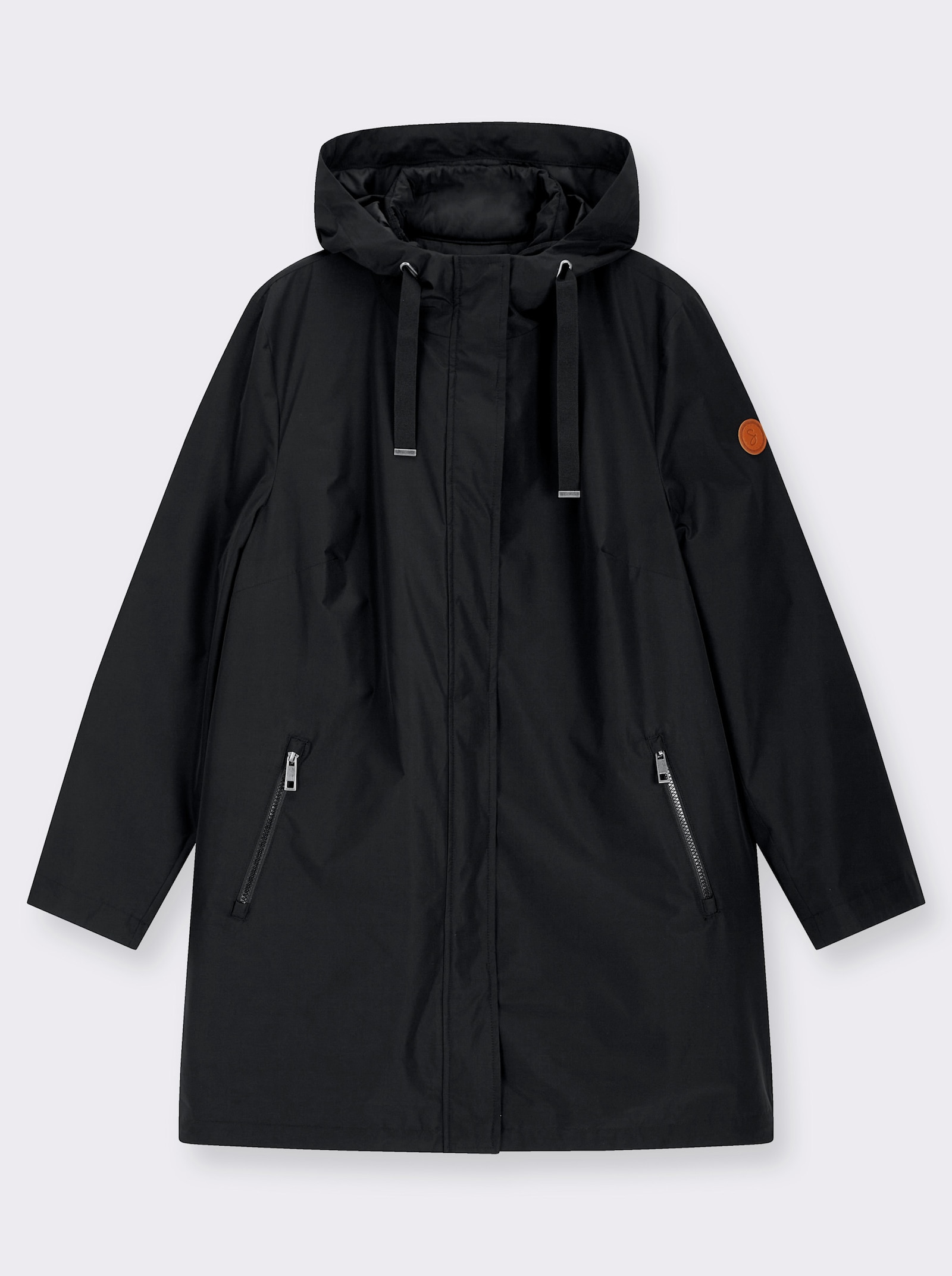 sheego 3-in-1-Funktionsjacke als Jacke oder Weste tragbar - schwarz