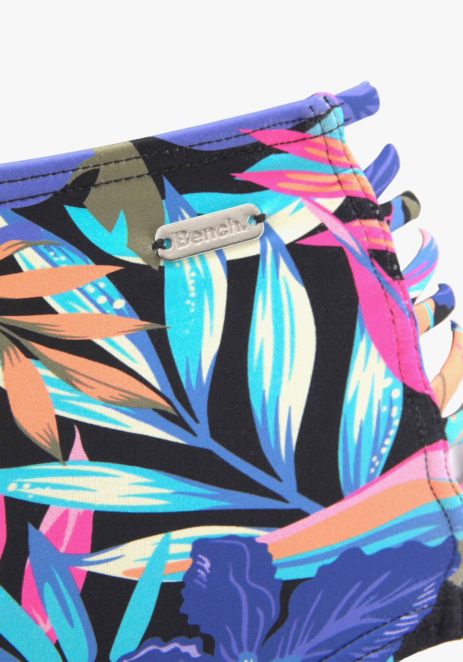 Bench. Highwaist-Bikini-Hose - schwarz-bedruckt