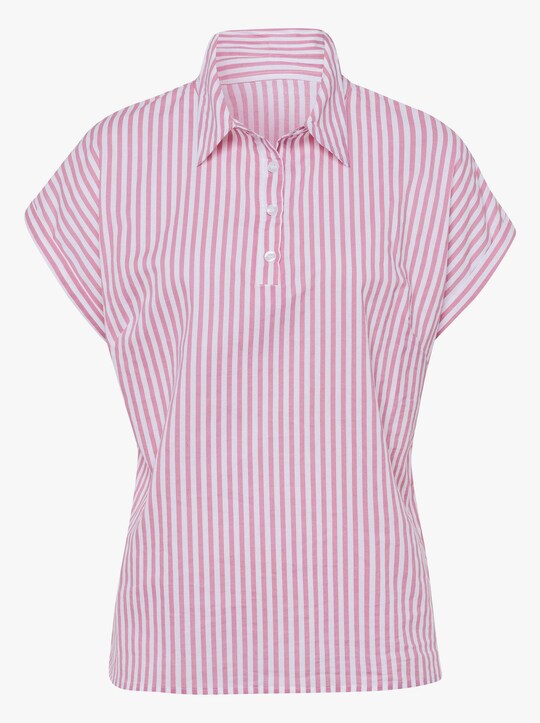 Bluse - altrosa-gestreift