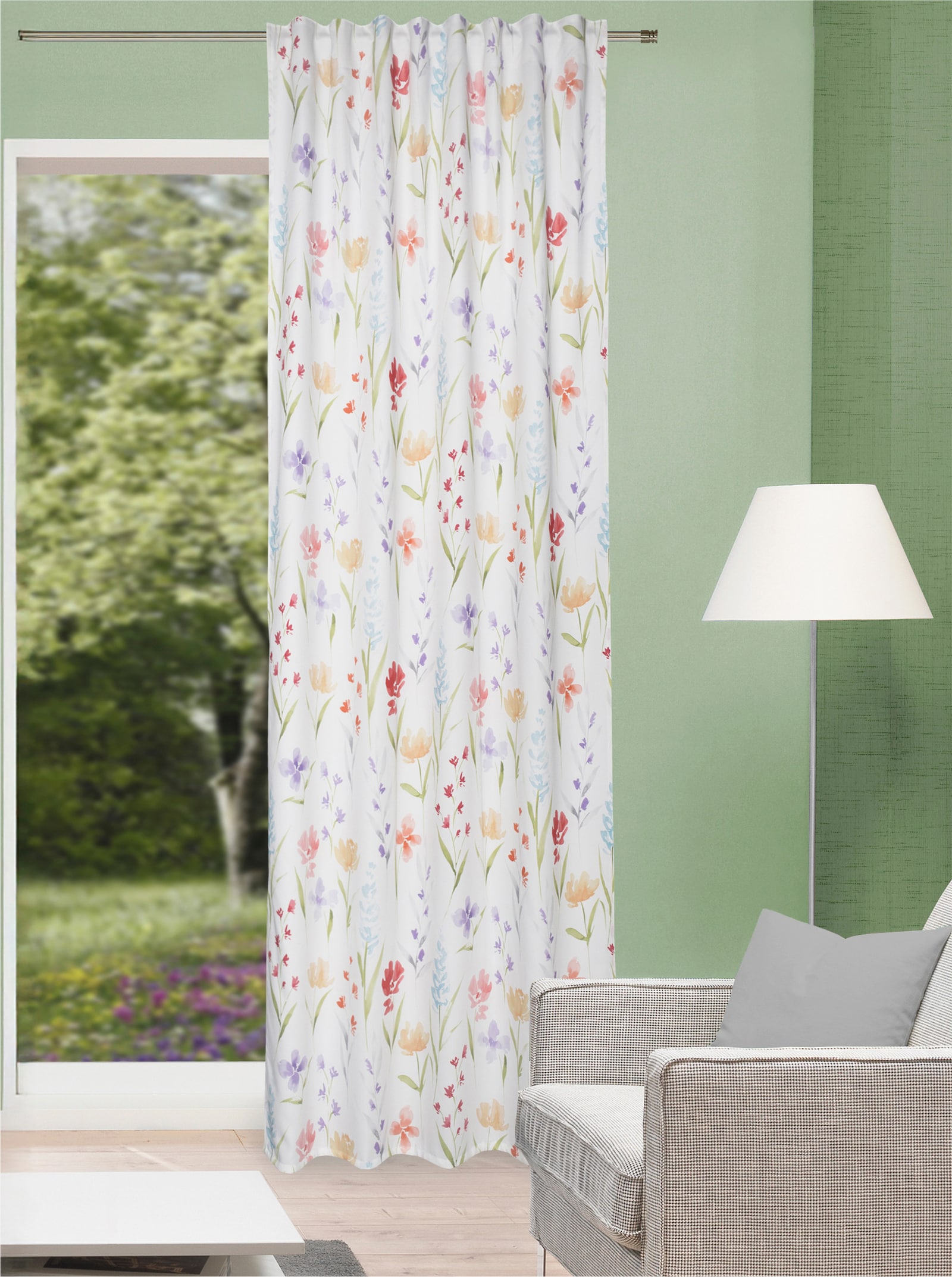 heine home Dekoschal - weiß-bunt