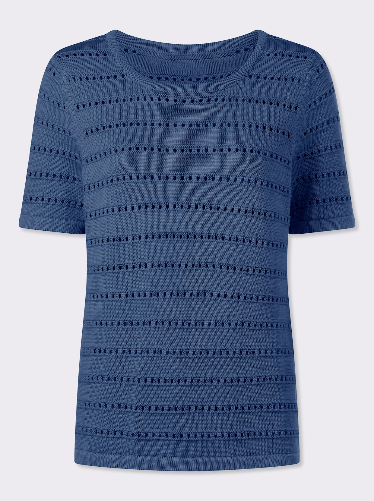 heine Ajourpullover - jeansblau