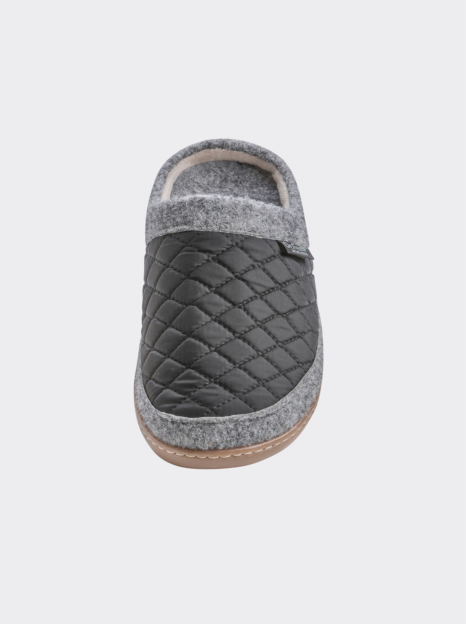 Dr. Feet Hausschuh - schwarz-grau