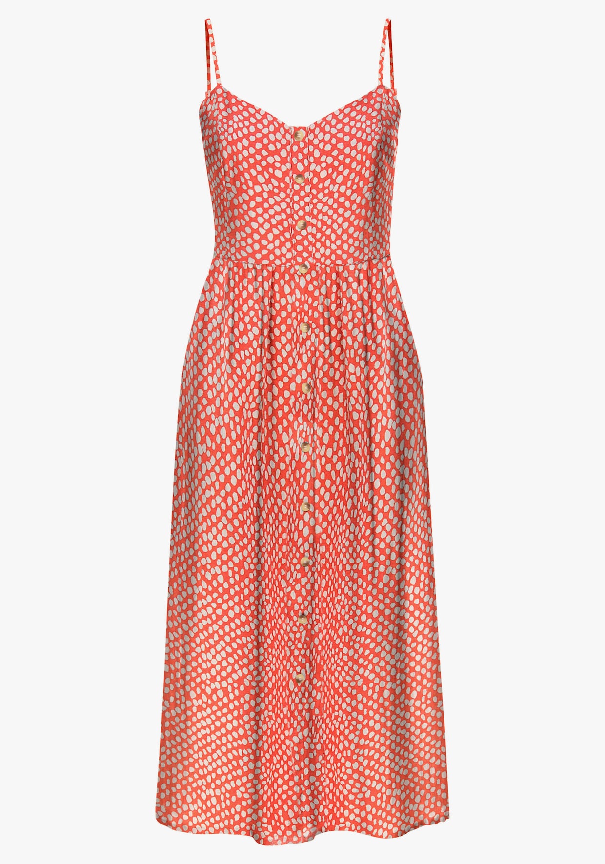 LASCANA Zomerjurk - rood/crème bedrukt