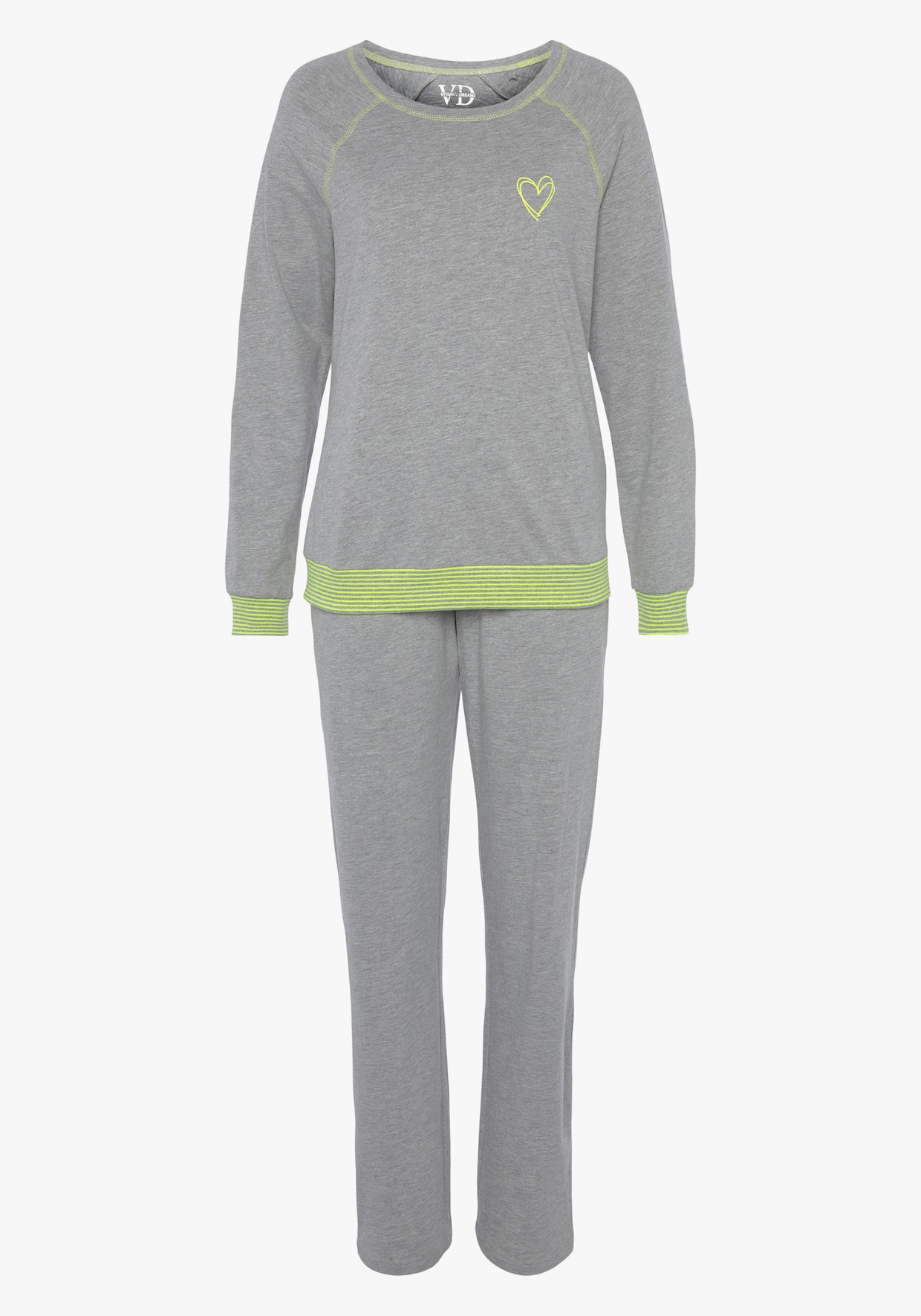 Vivance Dreams Pyjama - lichtgrijs gemêleerd