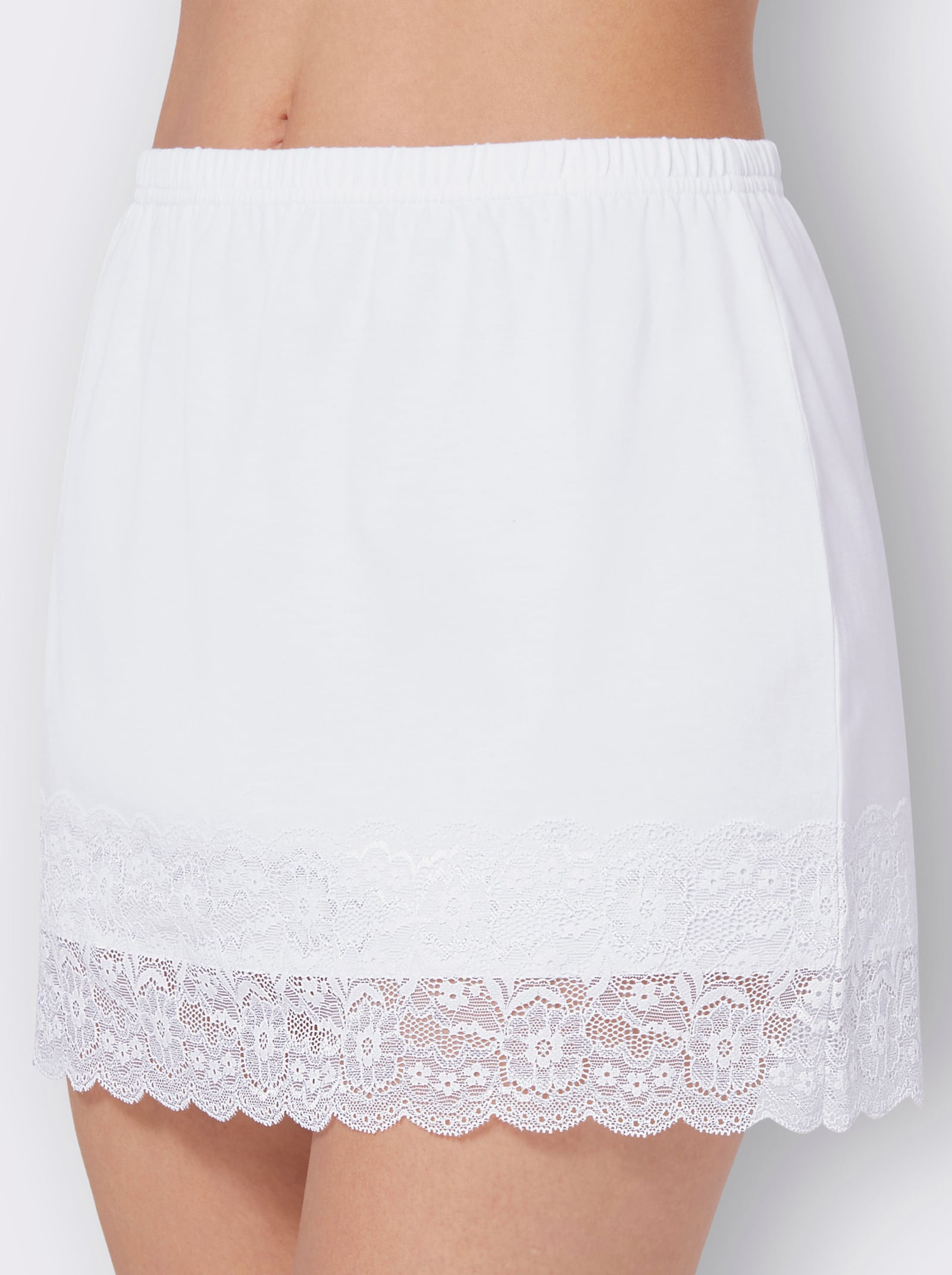 Set van shirts met comfortband rondom - wit