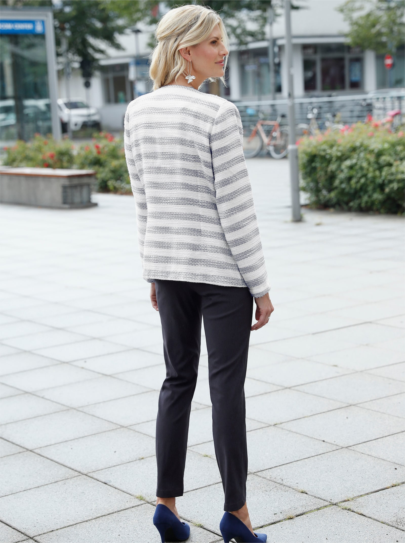 Bengalinhose mit Zierreißverschlüssen - marine