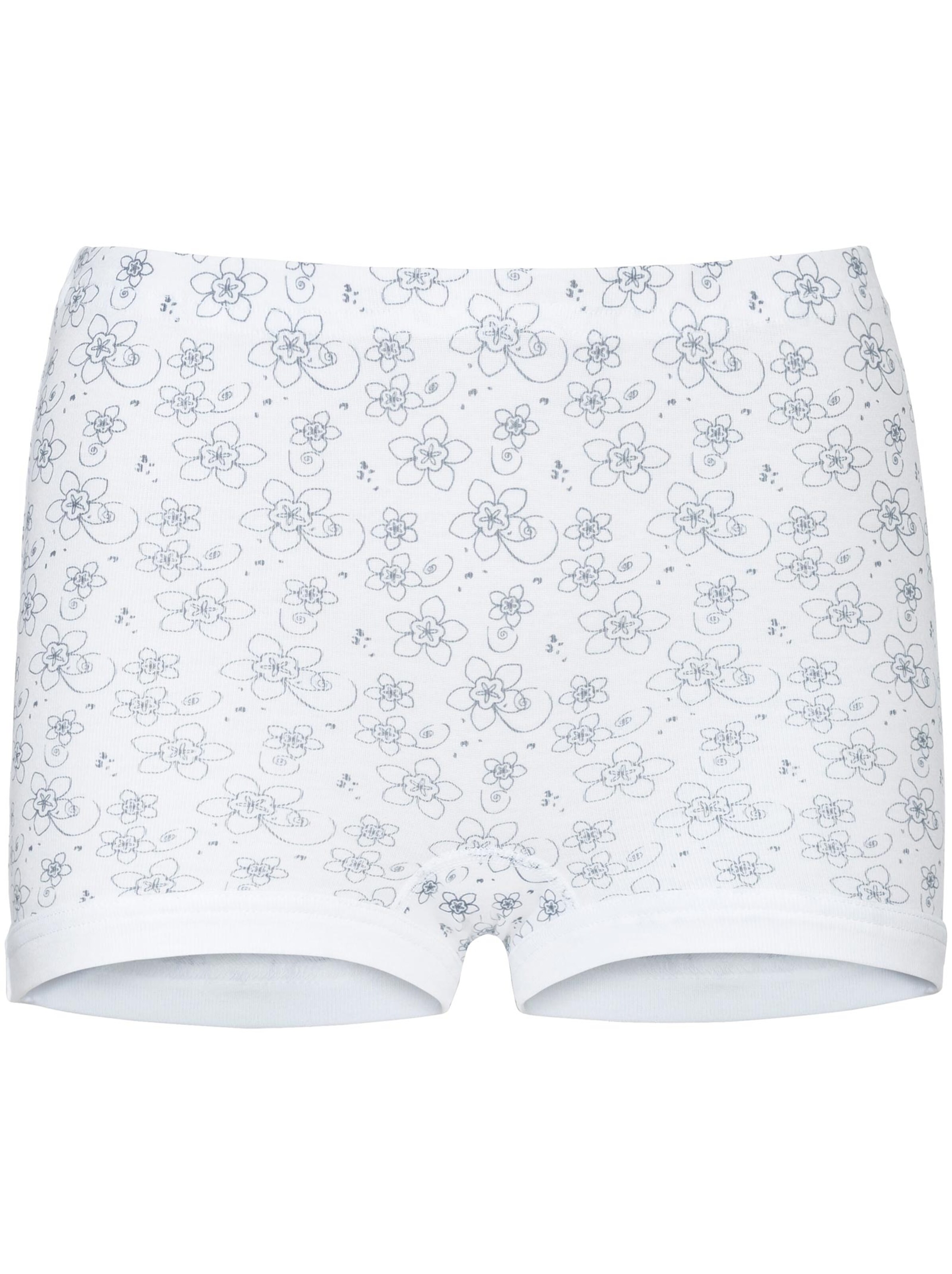 wäschepur Pagenschlüpfer - 3x bordeaux-bedruckt + 2x grau-bedruckt