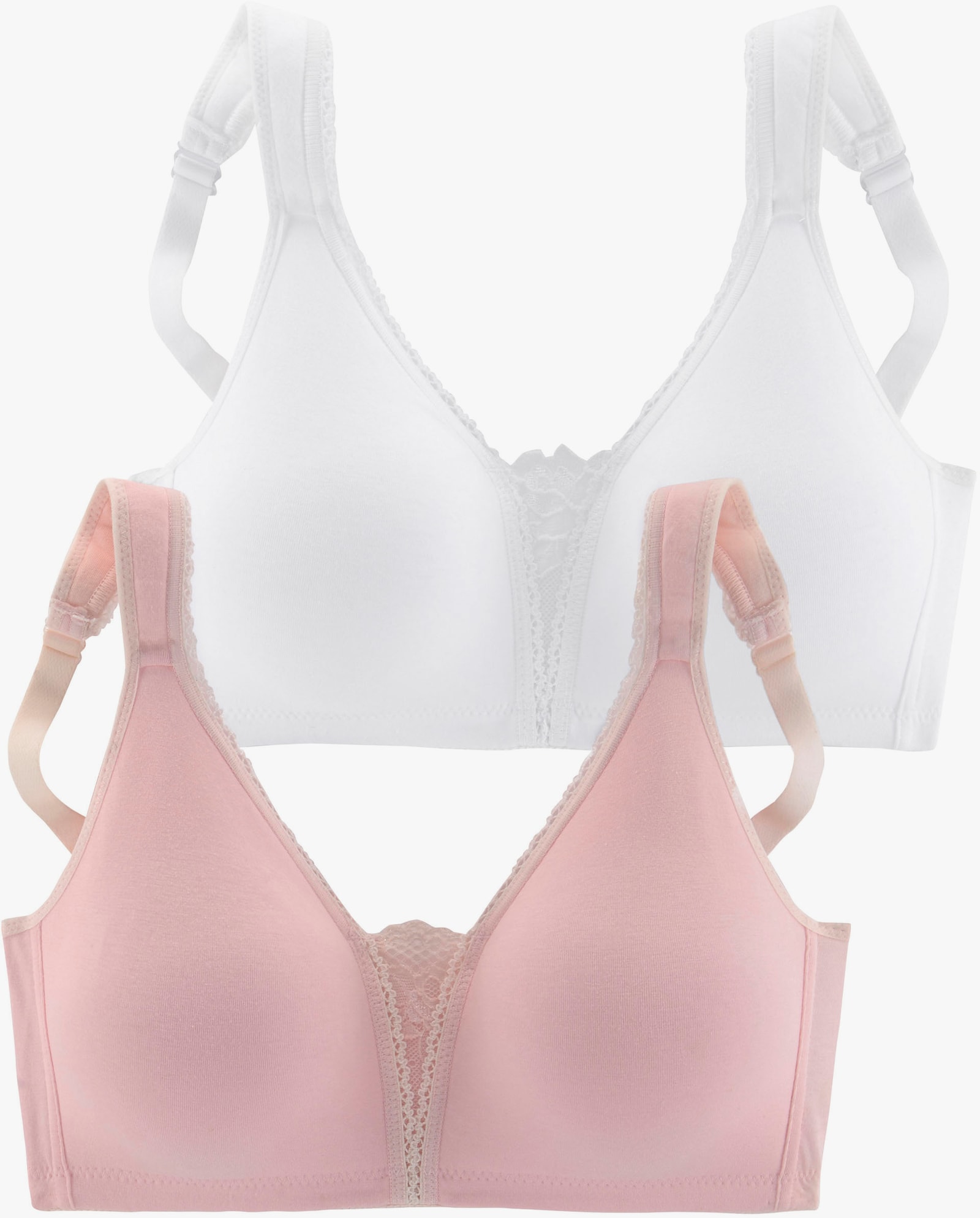 petite fleur Soft-BH - rosa+weiß