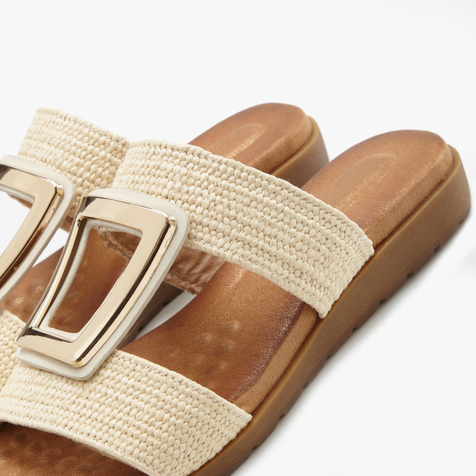 Vivance Pantolette - beige/goldfarben