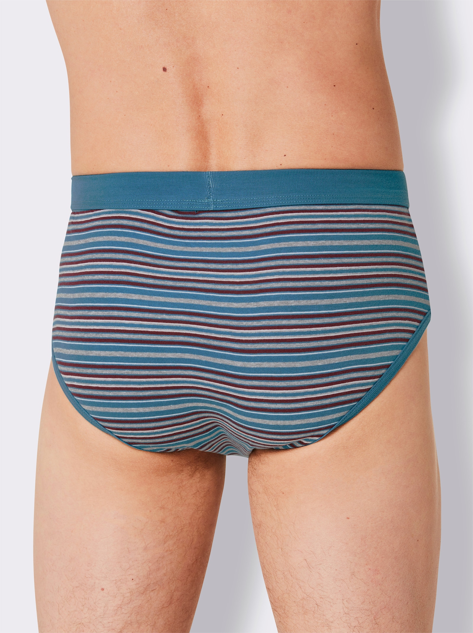 wäschepur men Slip - topaas + donkerblauw + bordeaux