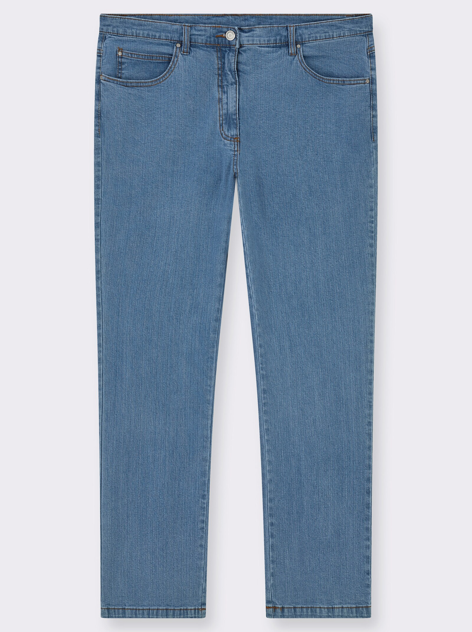 5-Pocket-Jeans mit Baumwoll-Stretch - blue-bleached