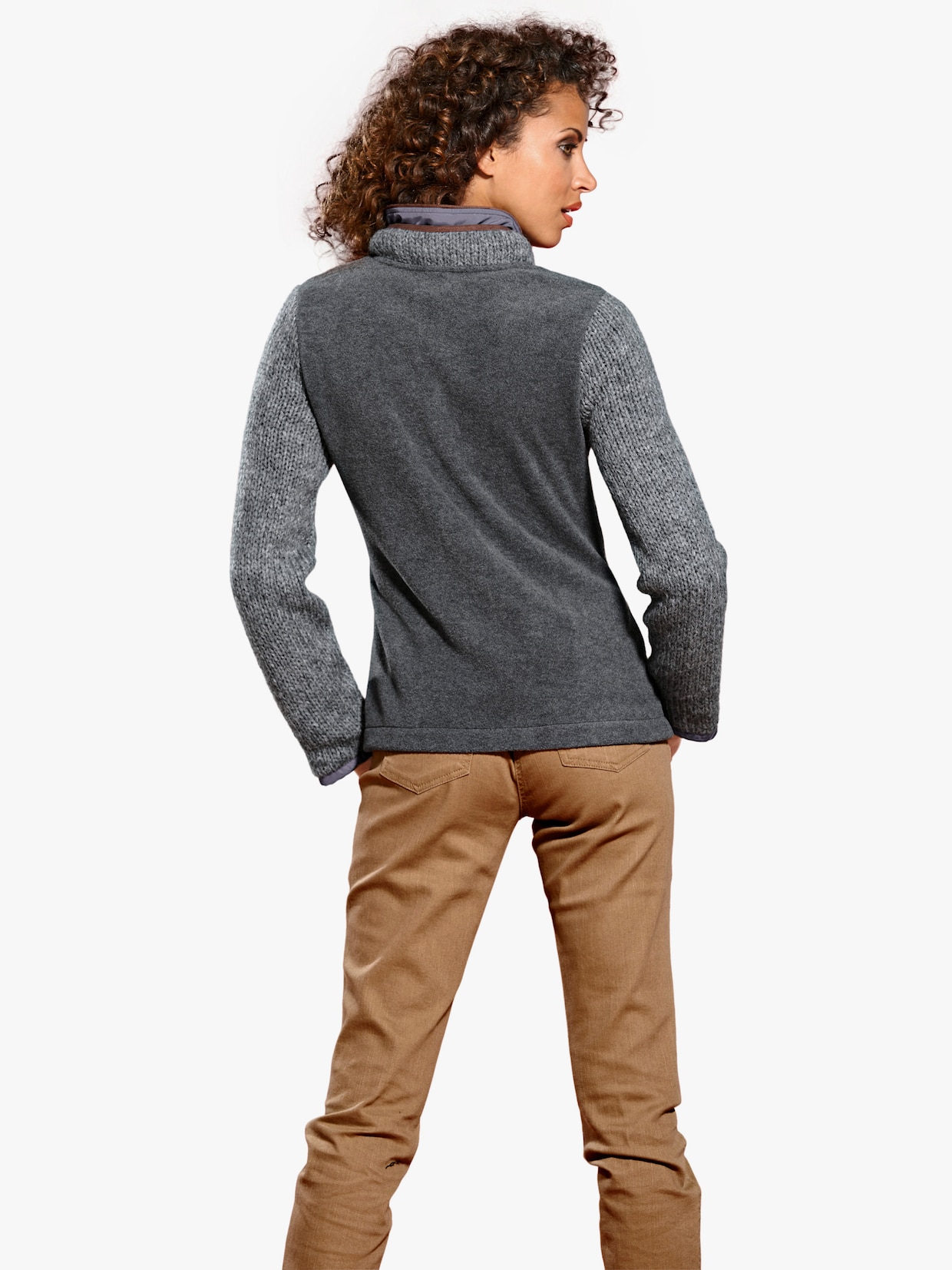 heine Fleecejacke - grau