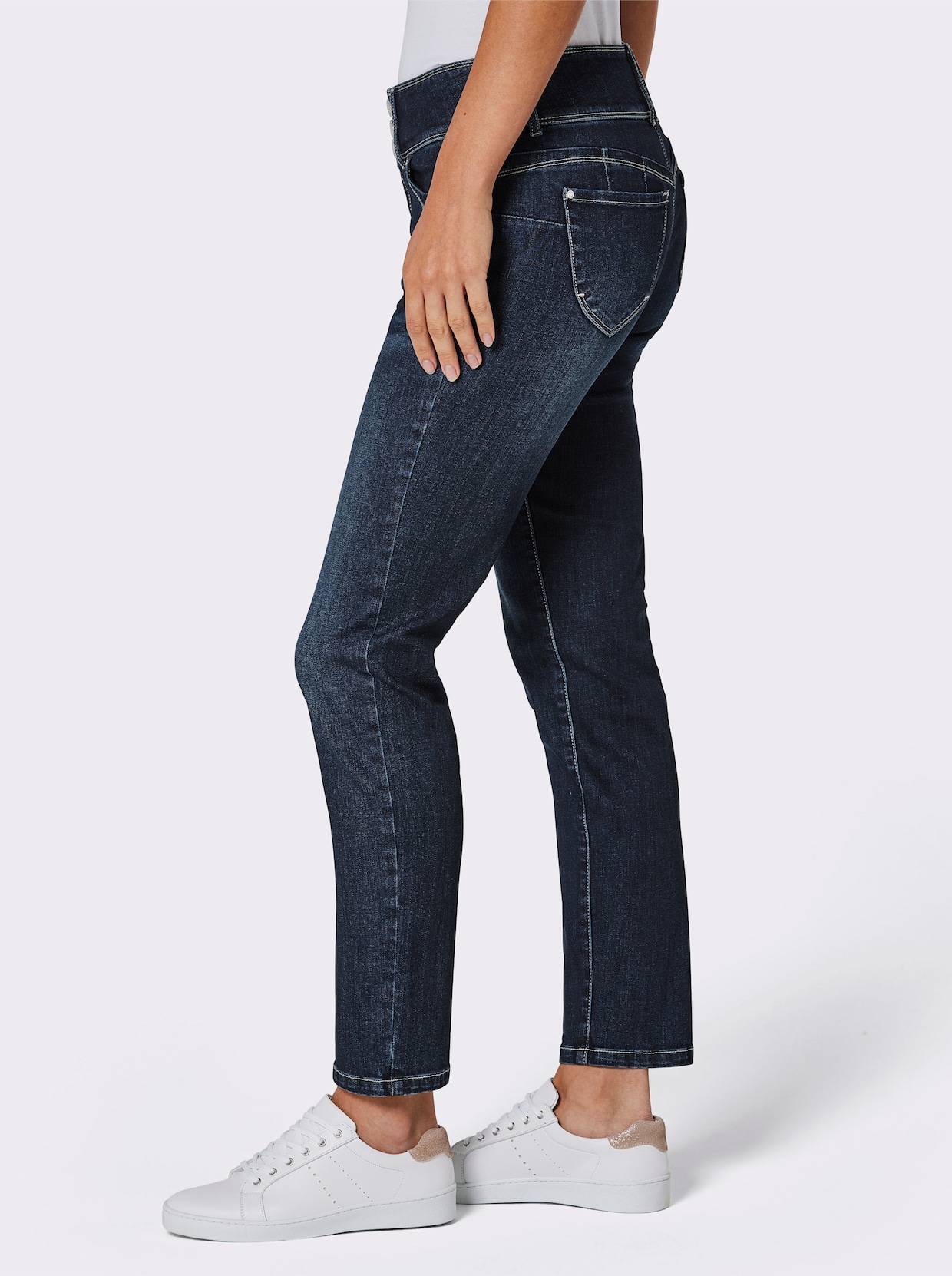 CREATION L PREMIUM 5-Pocket-Jeans - dark blue